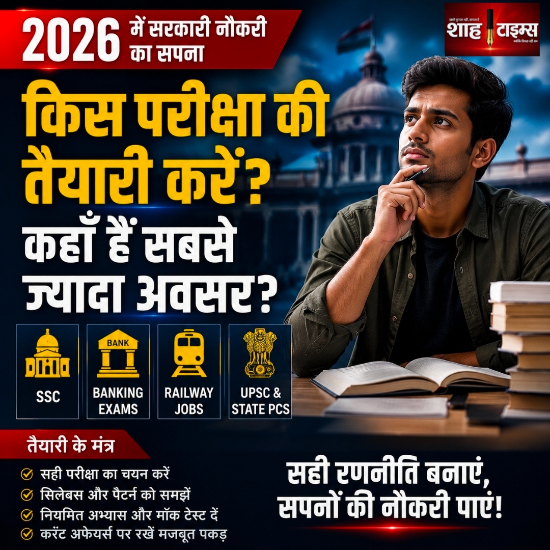 2026 में सरकारी नौकरी की तैयारी: जानें किन परीक्षाओं में हैं सबसे ज्यादा अवसर