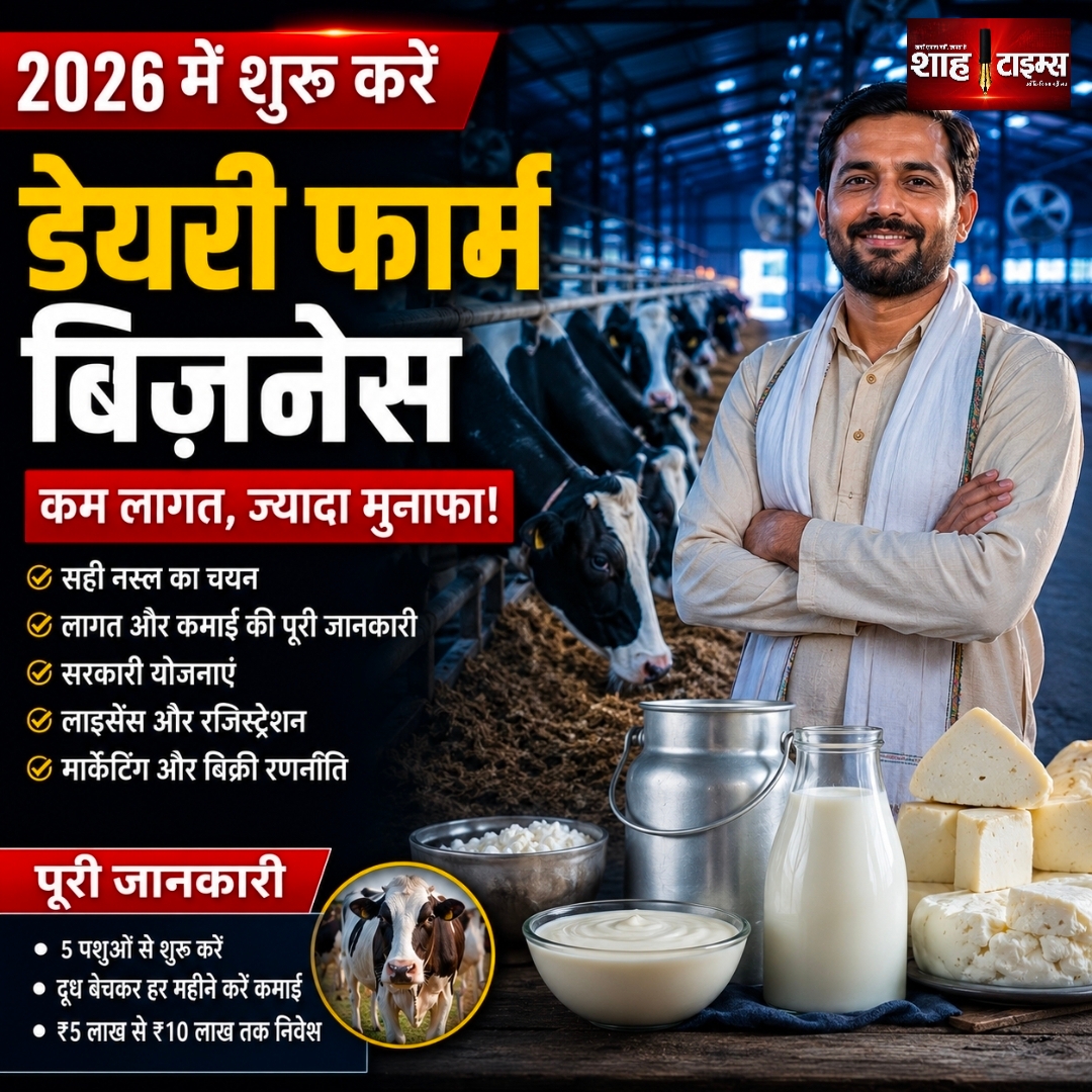डेयरी फार्म बिज़नेस 2026: जानें लागत, कमाई, सही नस्ल और सरकारी योजनाओं की पूरी जानकारी