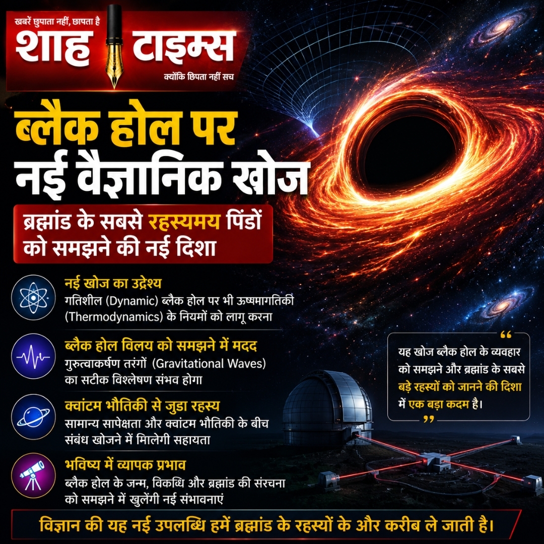 ब्लैक होल पर नई वैज्ञानिक खोज: ब्रह्मांड के सबसे रहस्यमय पिंडों को समझने की नई दिशा