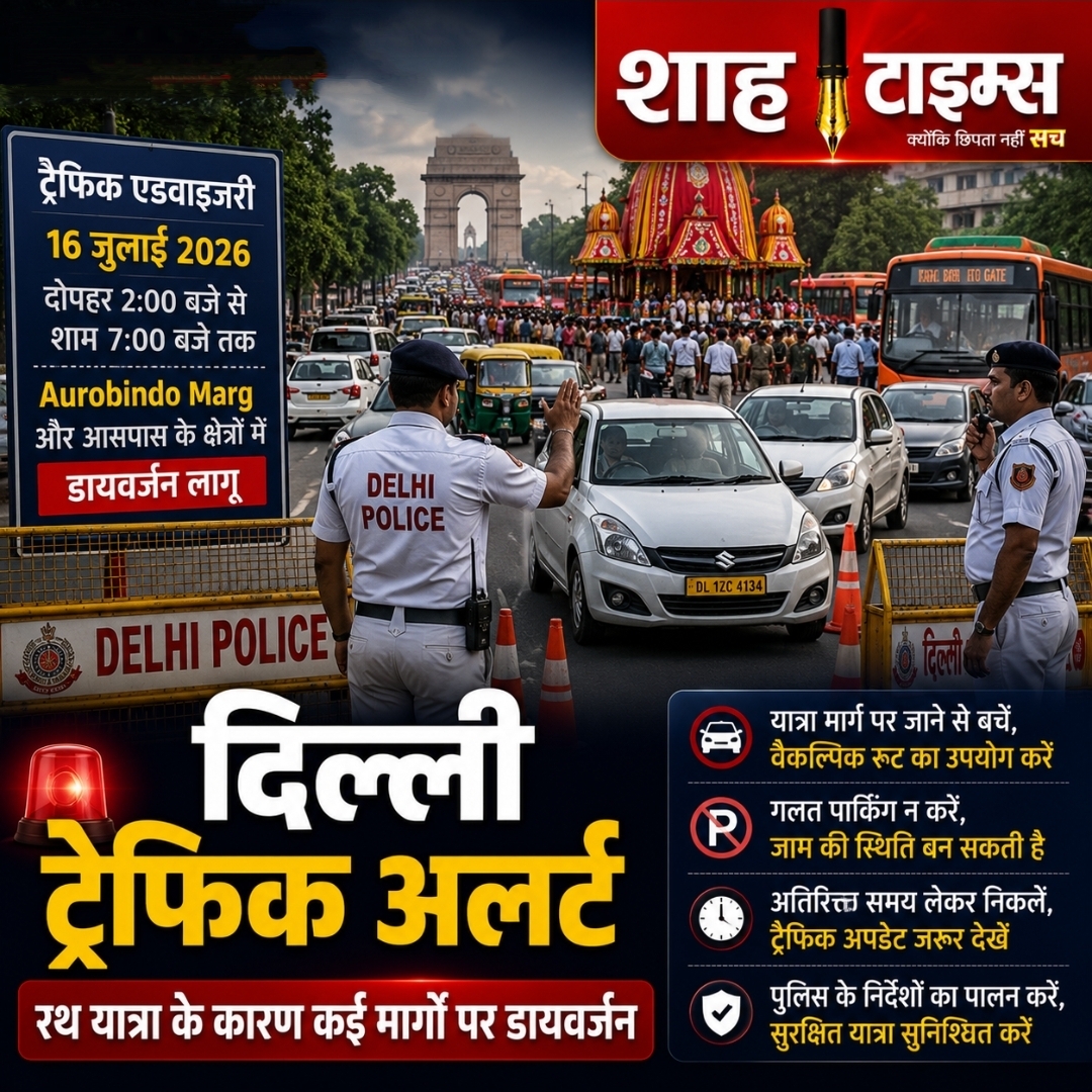 Delhi Traffic Alert: जगन्नाथ रथ यात्रा के चलते कई मार्गों पर डायवर्जन, पुलिस की एडवाइजरी जारी