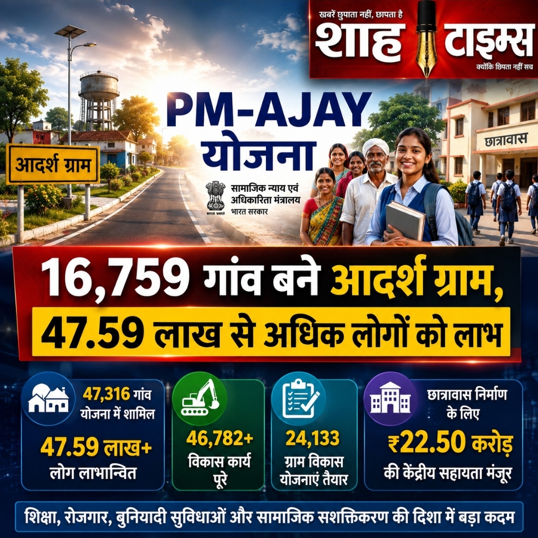 PM-AJAY Scheme: 16,759 गांव बने आदर्श ग्राम, 47.59 लाख लोगों को मिला लाभ; सामाजिक सशक्तिकरण को मिली नई रफ्तार