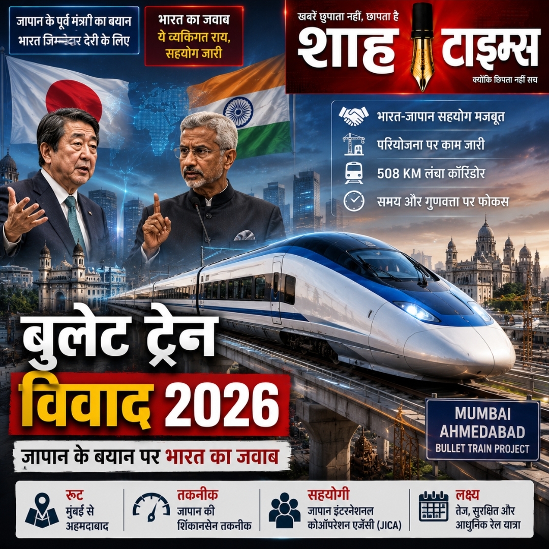 Mumbai-Ahmedabad Bullet Train Project पर नया विवाद: जापान के पूर्व मंत्री के बयान पर भारत का जवाब, सहयोग जारी रहने का दावा