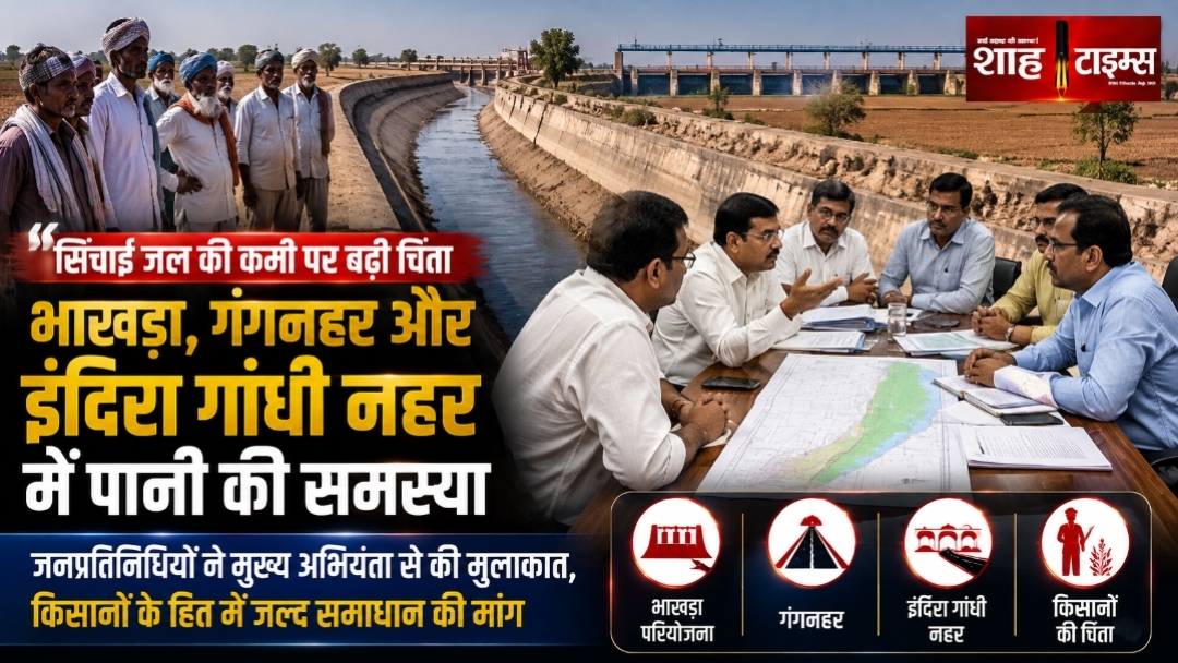 भाखड़ा, गंगनहर और इंदिरा गांधी नहर में पानी की कमी पर बढ़ी चिंता, किसानों के हित में जनप्रतिनिधियों ने उठाई आवाज