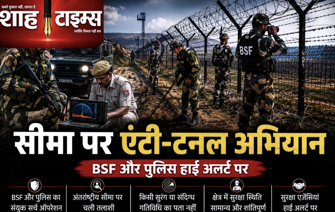 जम्मू-कश्मीर में BSF और पुलिस का संयुक्त एंटी-टनल अभियान, सीमा पर नहीं मिली कोई संदिग्ध सुरंग