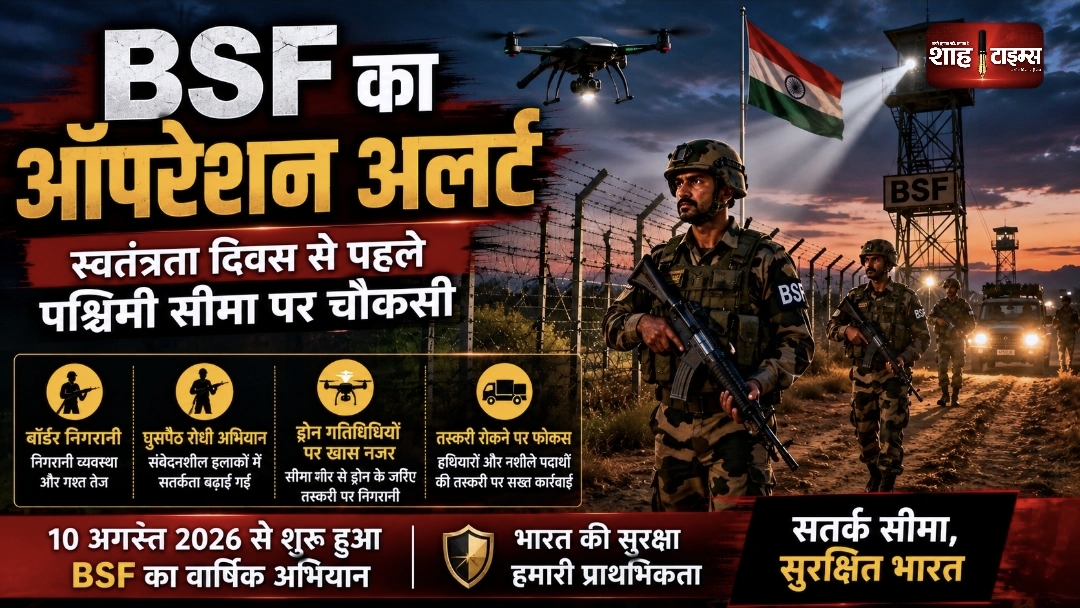 BSF Operation Alert: स्वतंत्रता दिवस से पहले पश्चिमी सीमा पर बढ़ी चौकसी