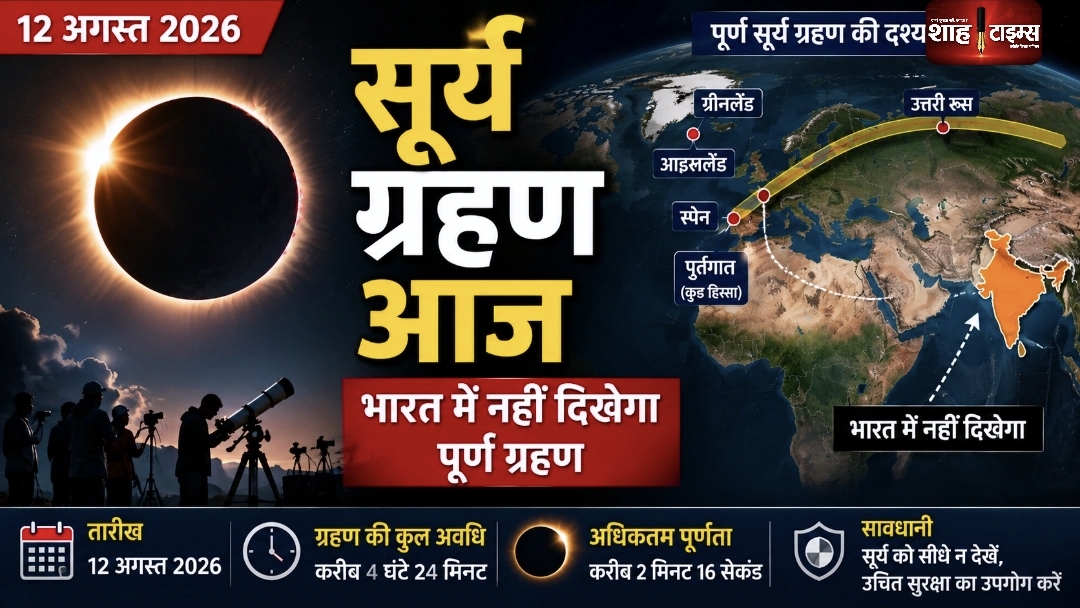 सूर्य ग्रहण आज: भारत में नहीं दिखेगा पूर्ण ग्रहण, जानें वजह