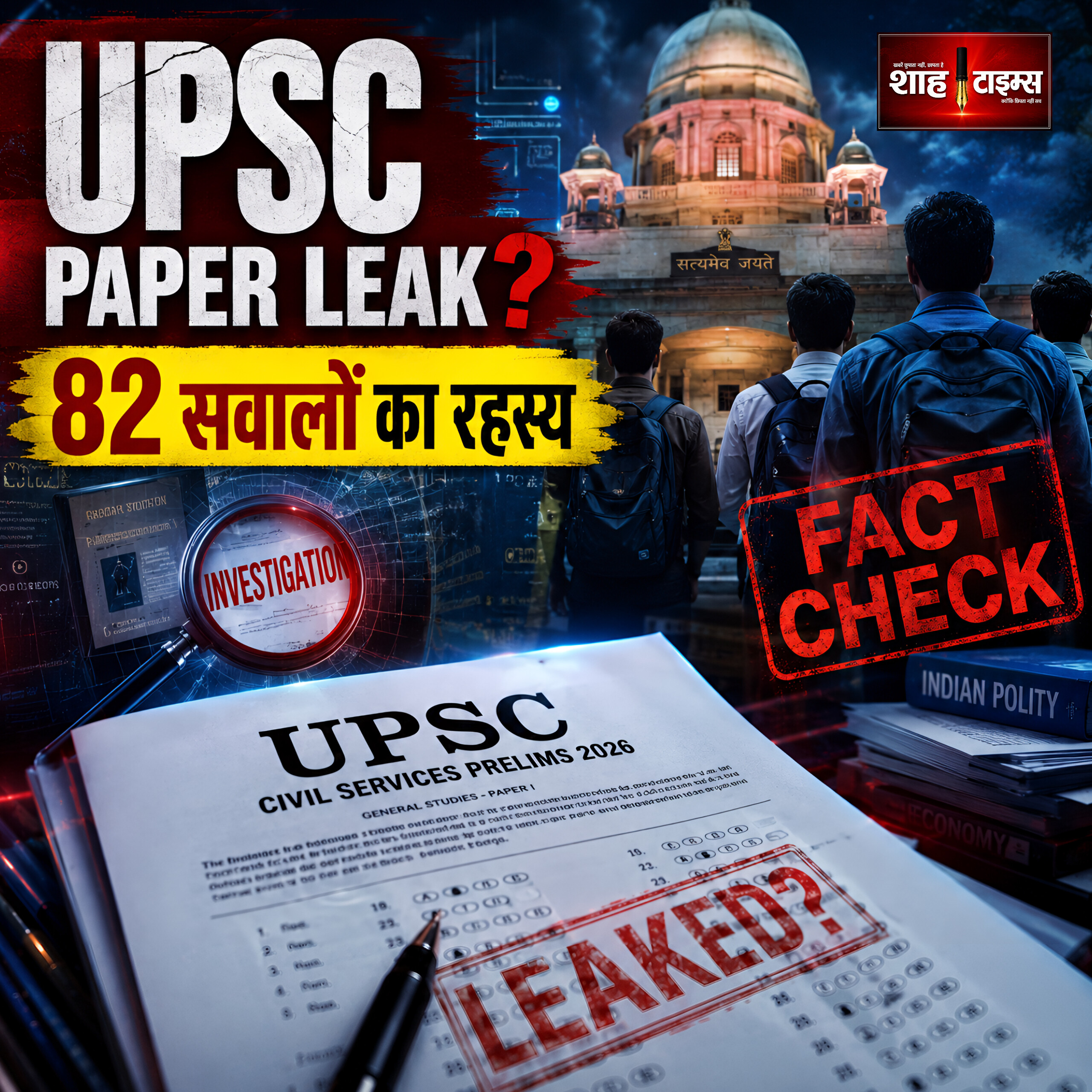 UPSC Prelims 2026 Paper Leak विवाद: आरोप, फैक्ट-चेक और भरोसे की बड़ी परीक्षा