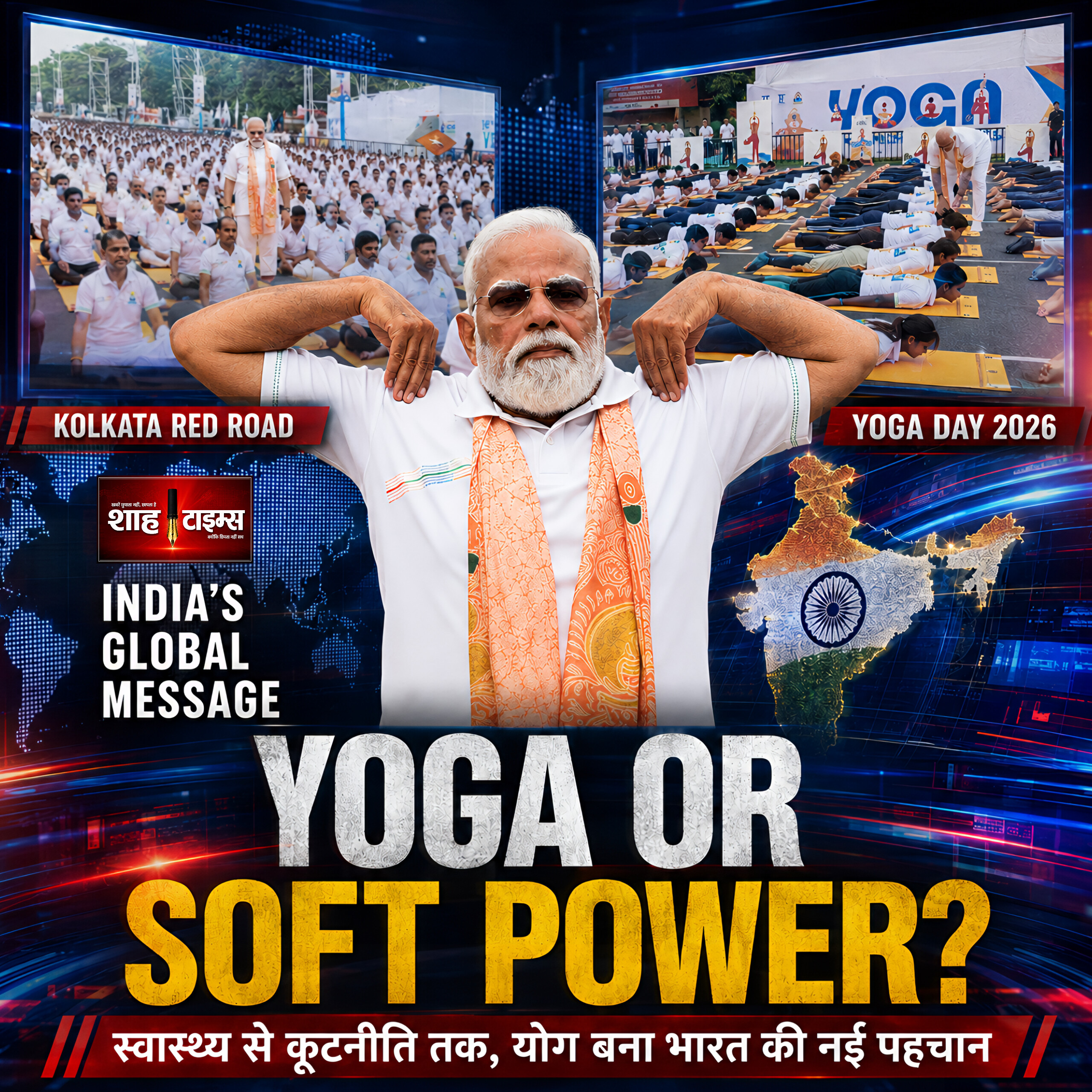 अंतरराष्ट्रीय योग दिवस 2026: कोलकाता से मोदी का संदेश, योग या सॉफ्ट पावर?