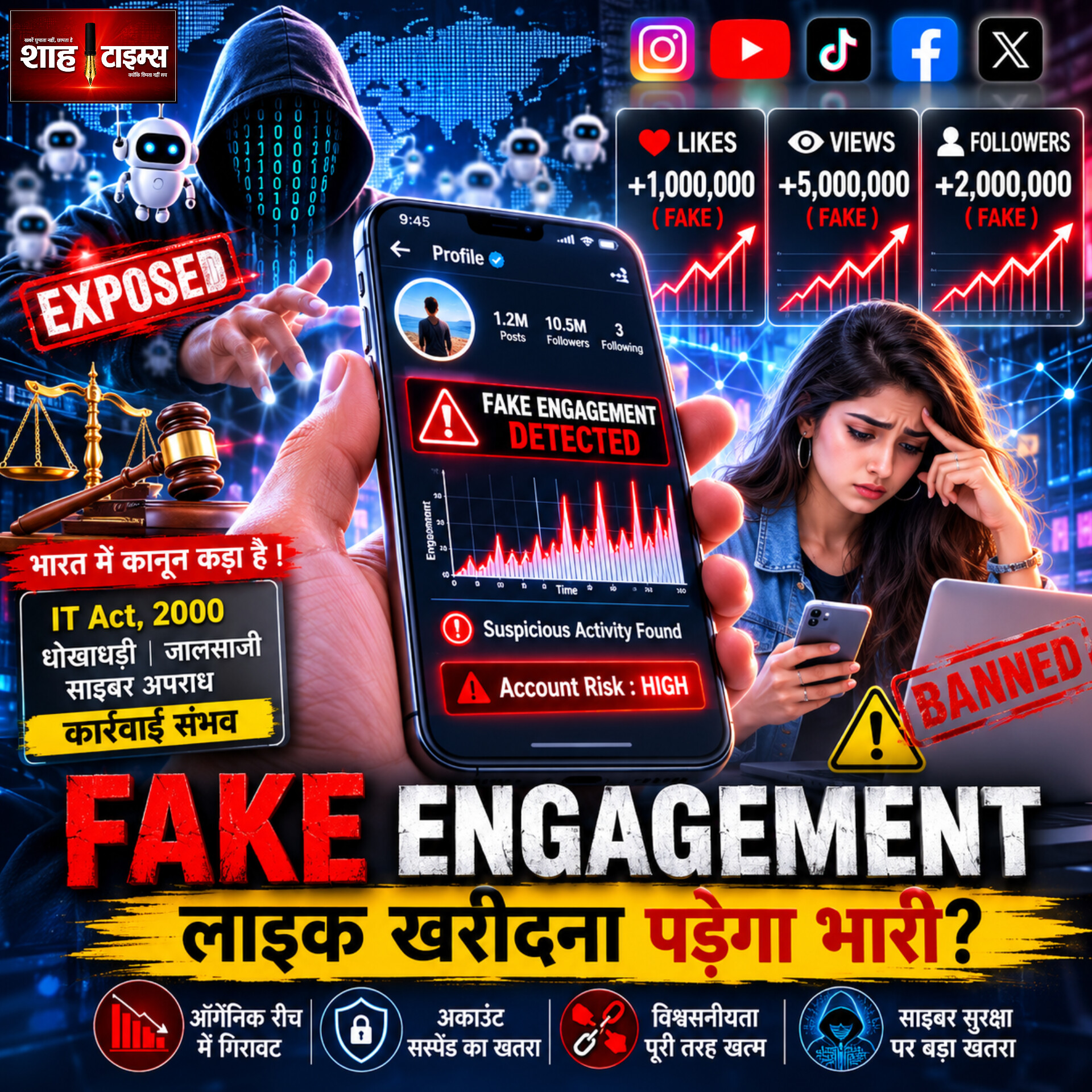 लाखों Followers, लेकिन भरोसा Zero ? जानिए Fake Engagement का पूरा खेल
