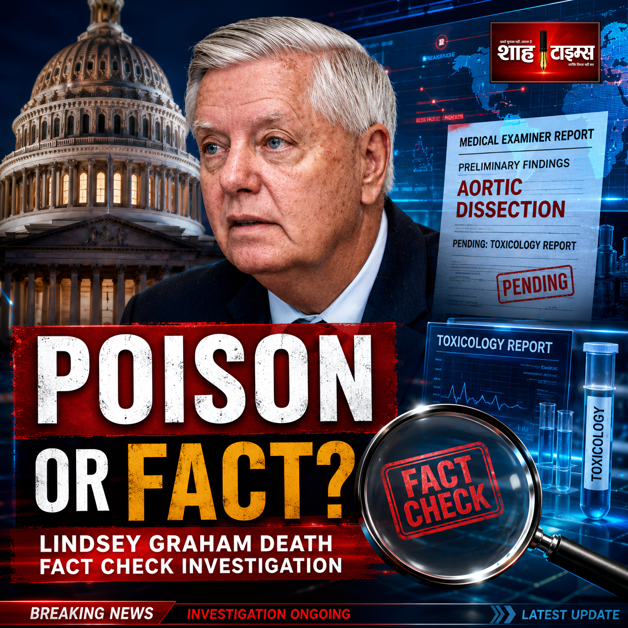 Lindsey Graham Fact-Check: क्या ट्रंप के करीबी अमेरिकी सीनेटर को ज़हर दिया गया?