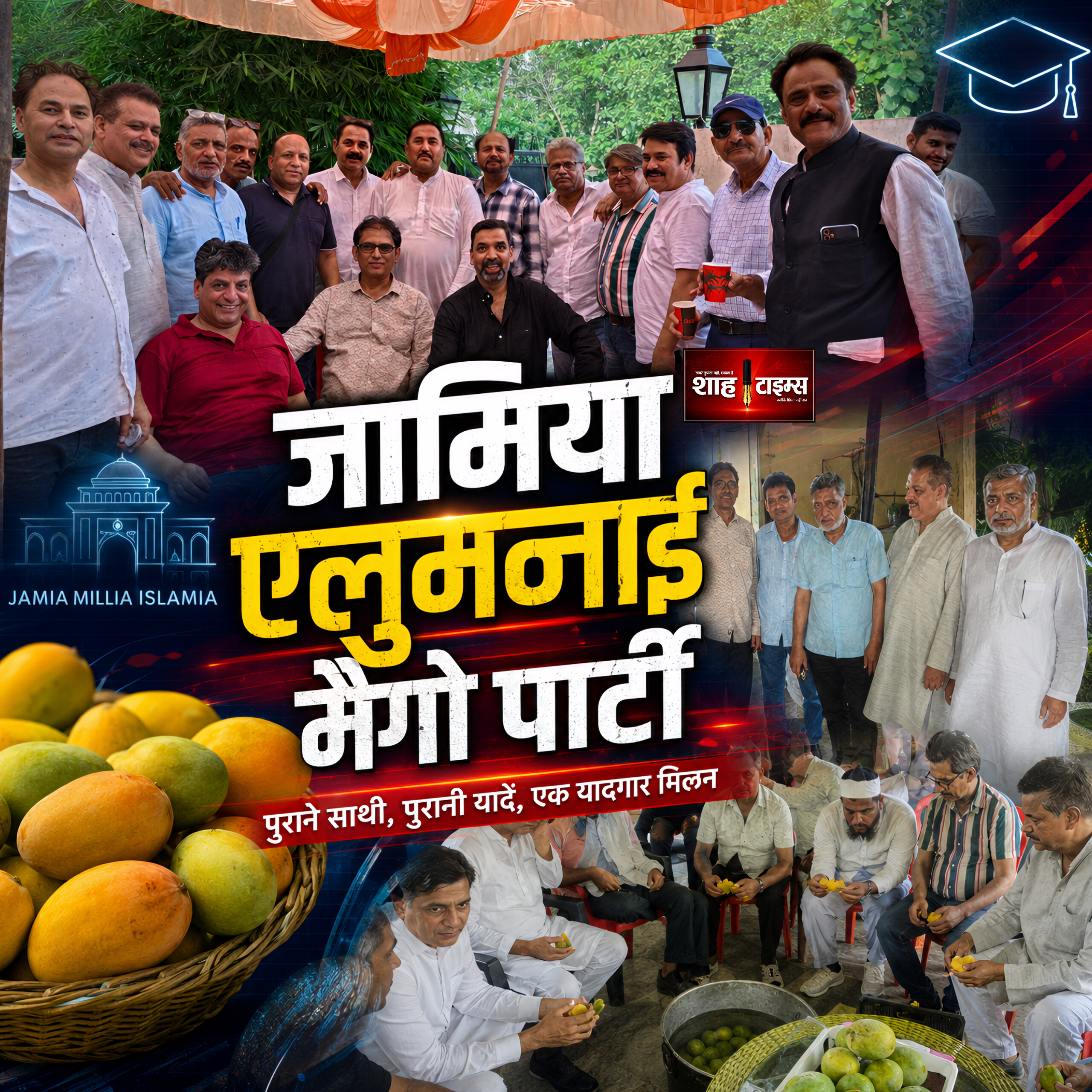 जामिया एलुमनाई मैंगो पार्टी में जुटे पूर्व छात्र, सलमान मसूद की मेजबानी चर्चा में