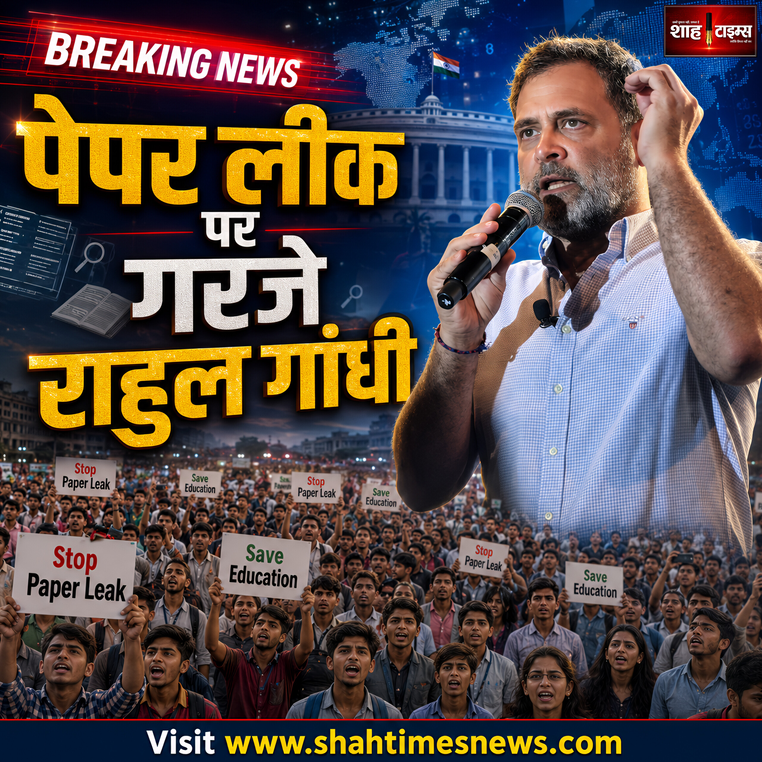 राहुल गांधी बोले: पेपर लीक युवाओं के भविष्य पर हमला, देहरादून में छात्रों से सीधा संवाद