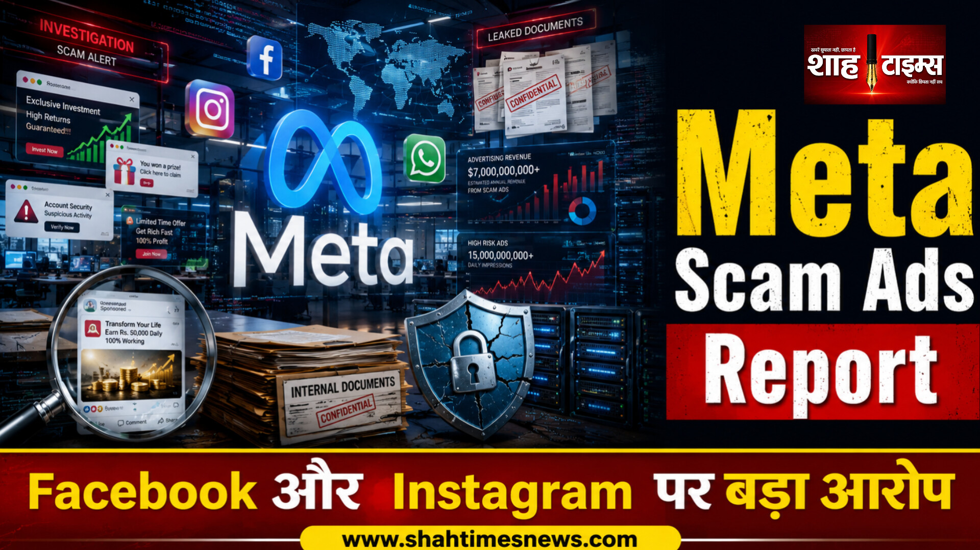Meta स्कैम Ads से सालाना 7 अरब डॉलर की कमाई का दावा, जांच में बड़ा खुलासा