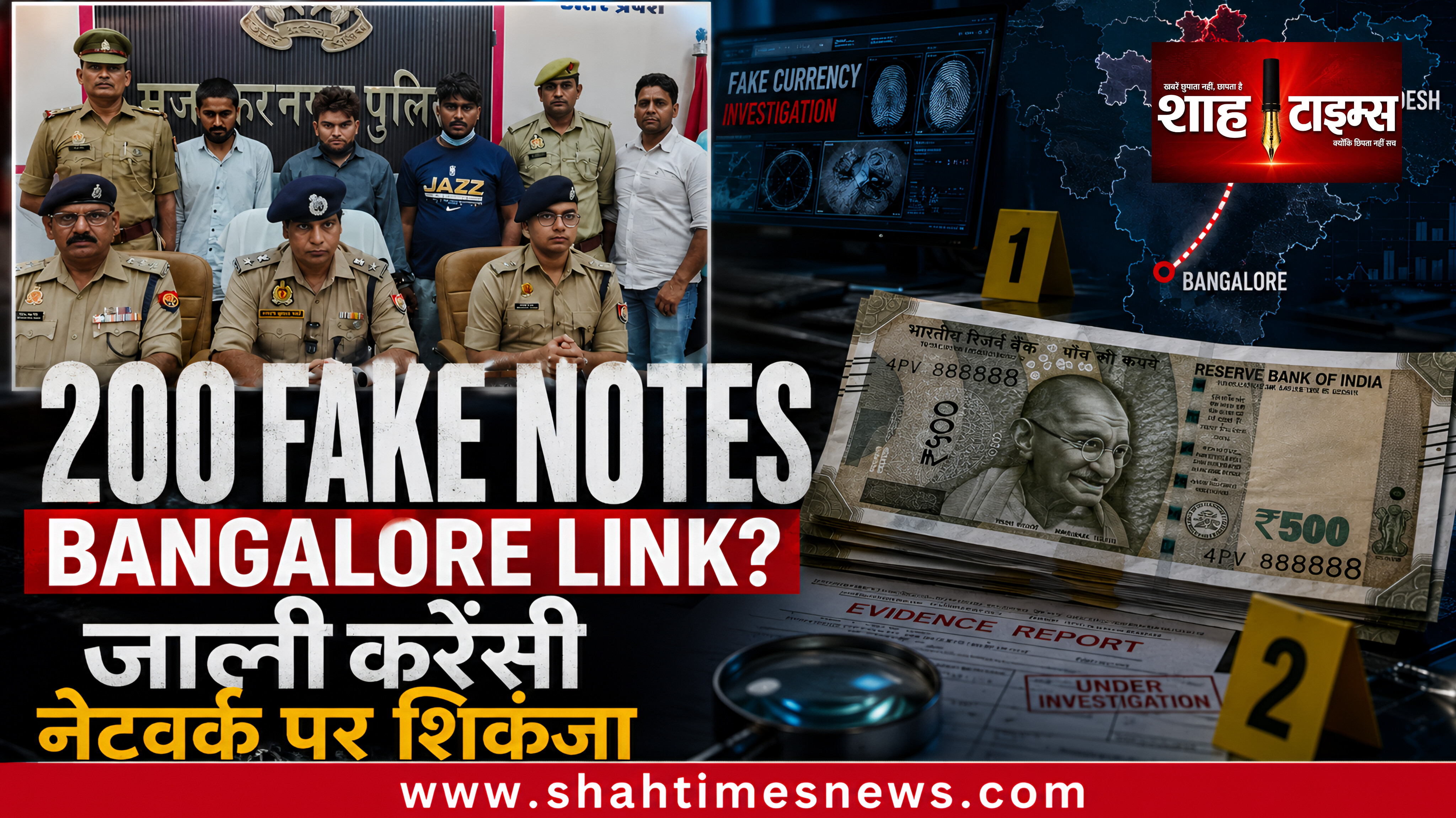 बुढ़ाना में जाली नोटों के नेटवर्क का खुलासा, बैंगलौर से कोरियर के जरिए आती थी खेप