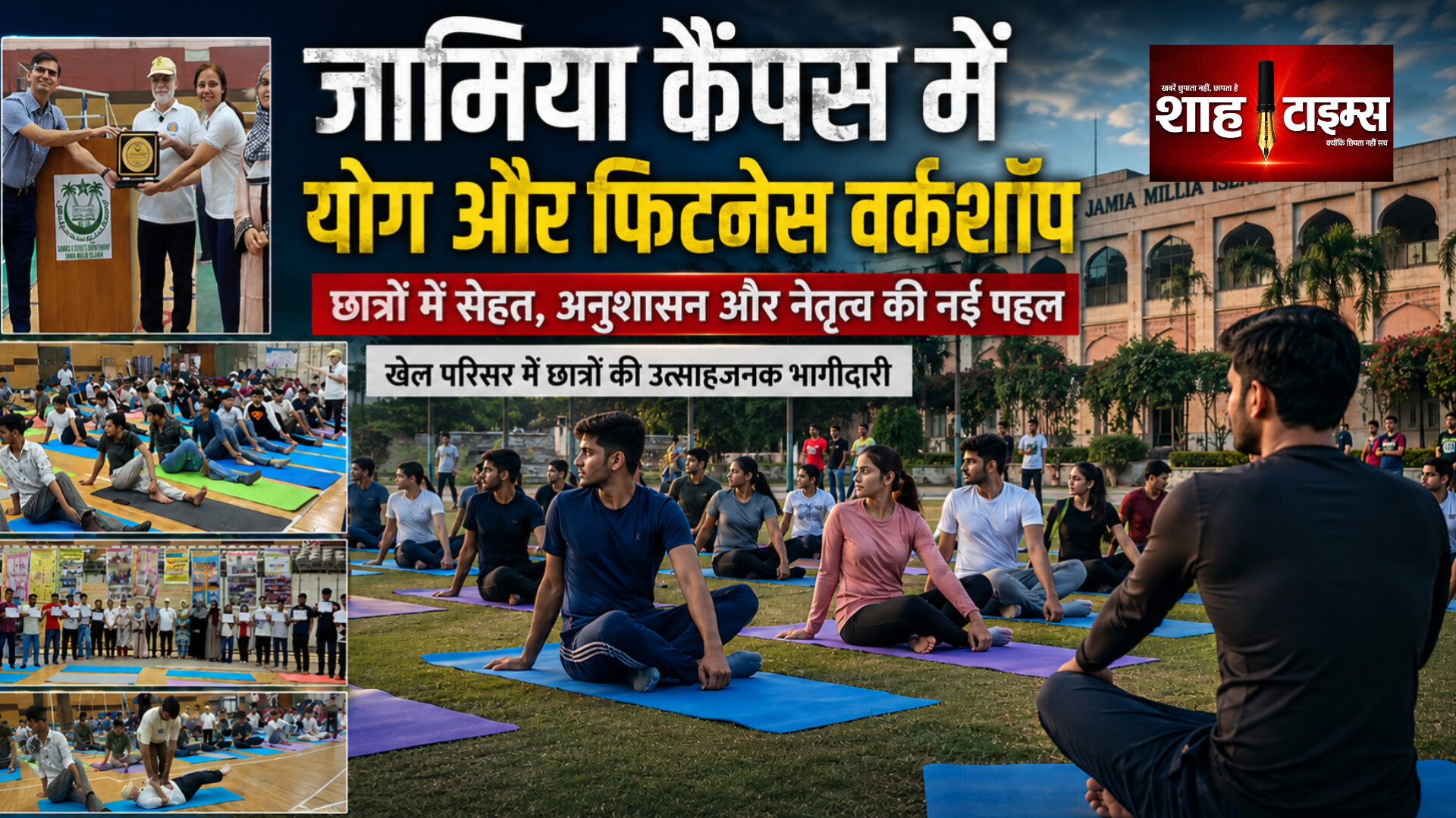 जामिया में ‘योगा-टेक 2026’, फिटनेस से सेवा तक नई पहल
