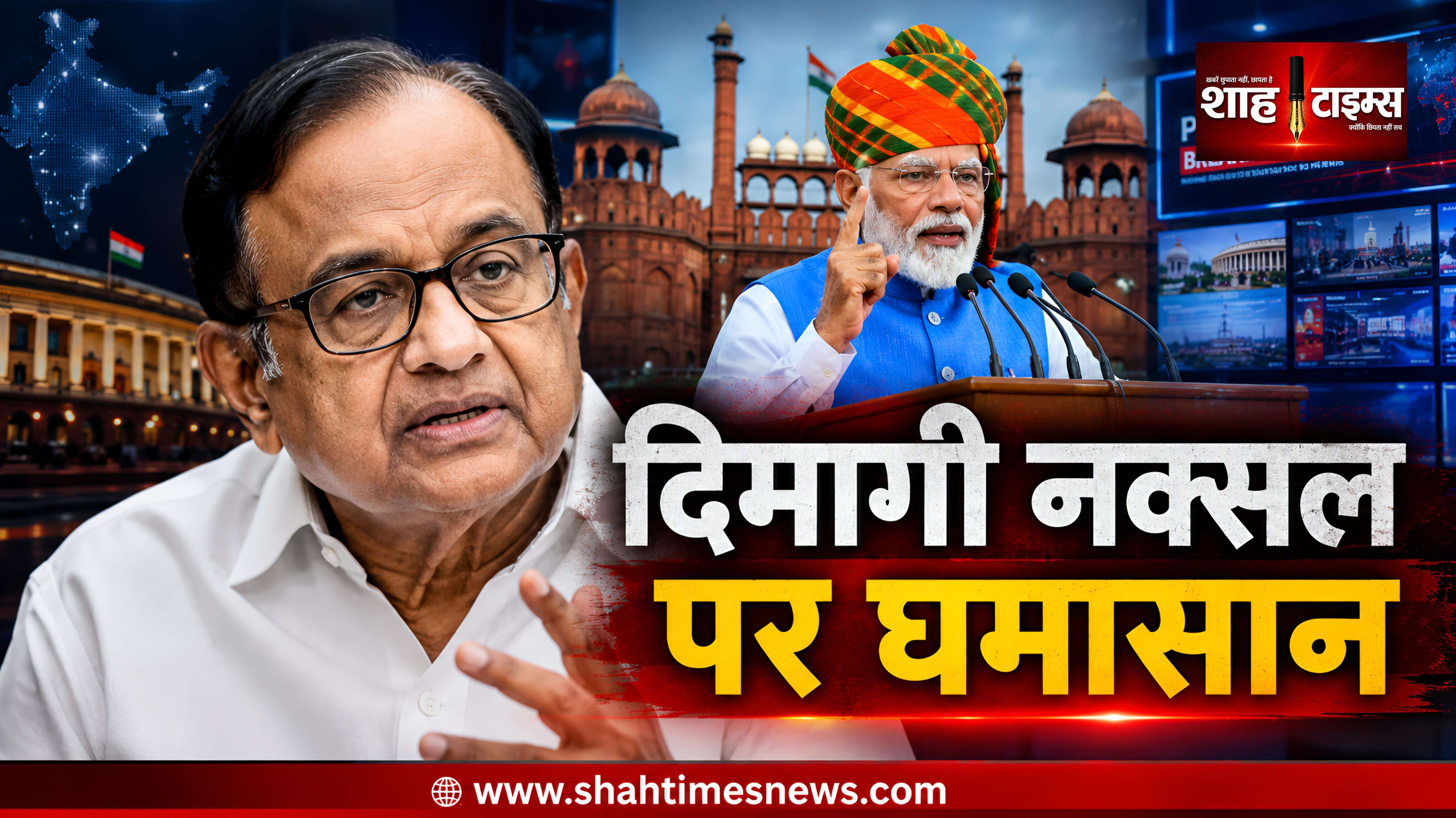 दिमागी नक्सल बयान पर भाजपा का चिदंबरम पर पलटवार