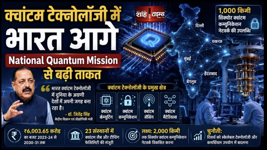 भारत क्वांटम टेक्नोलॉजी में आगे, National Quantum Mission से बढ़ी रणनीतिक ताकत