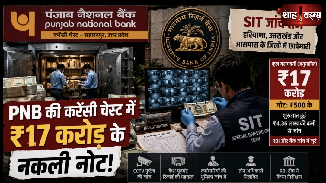 PNB करेंसी चेस्ट में ₹17 करोड़ के नकली नोट, SIT जांच तेज