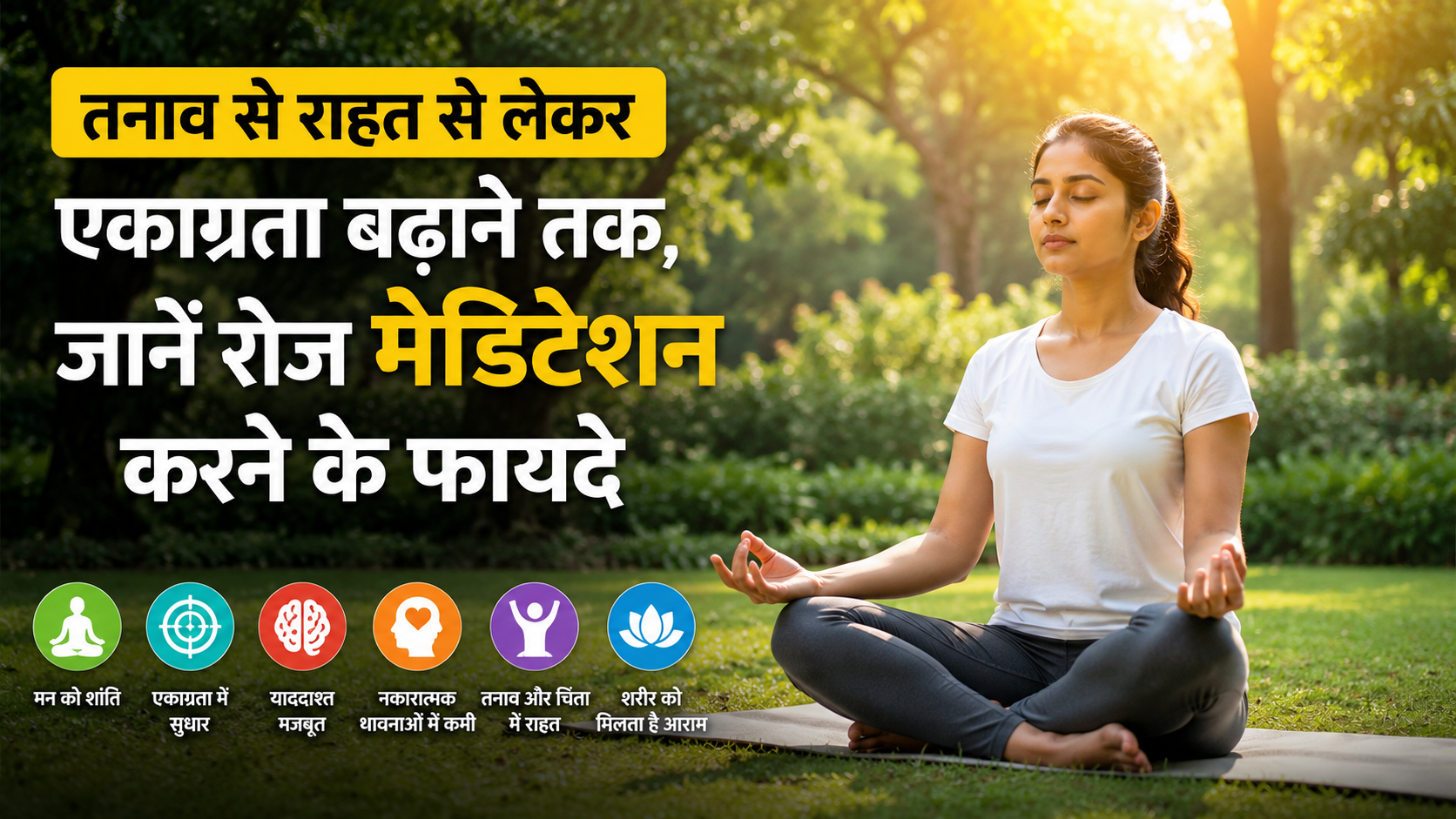 तनाव से राहत से लेकर एकाग्रता तक, रोज मेडिटेशन के क्या हैं फायदे?