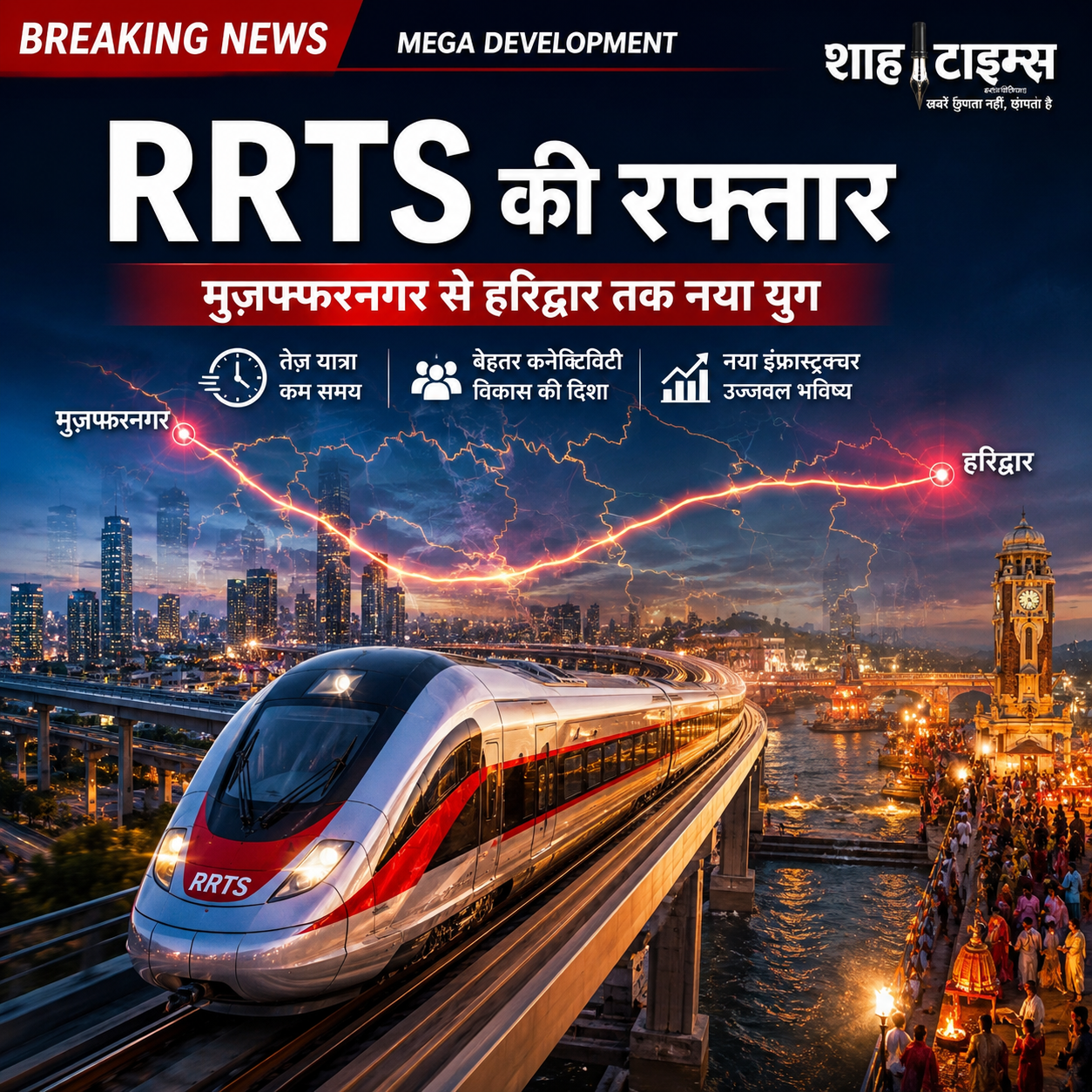 मुजफ्फरनगर-हरिद्वार RRTS कॉरिडोर को मंजूरी, पश्चिमी यूपी को बड़ी कनेक्टिविटी सौगात