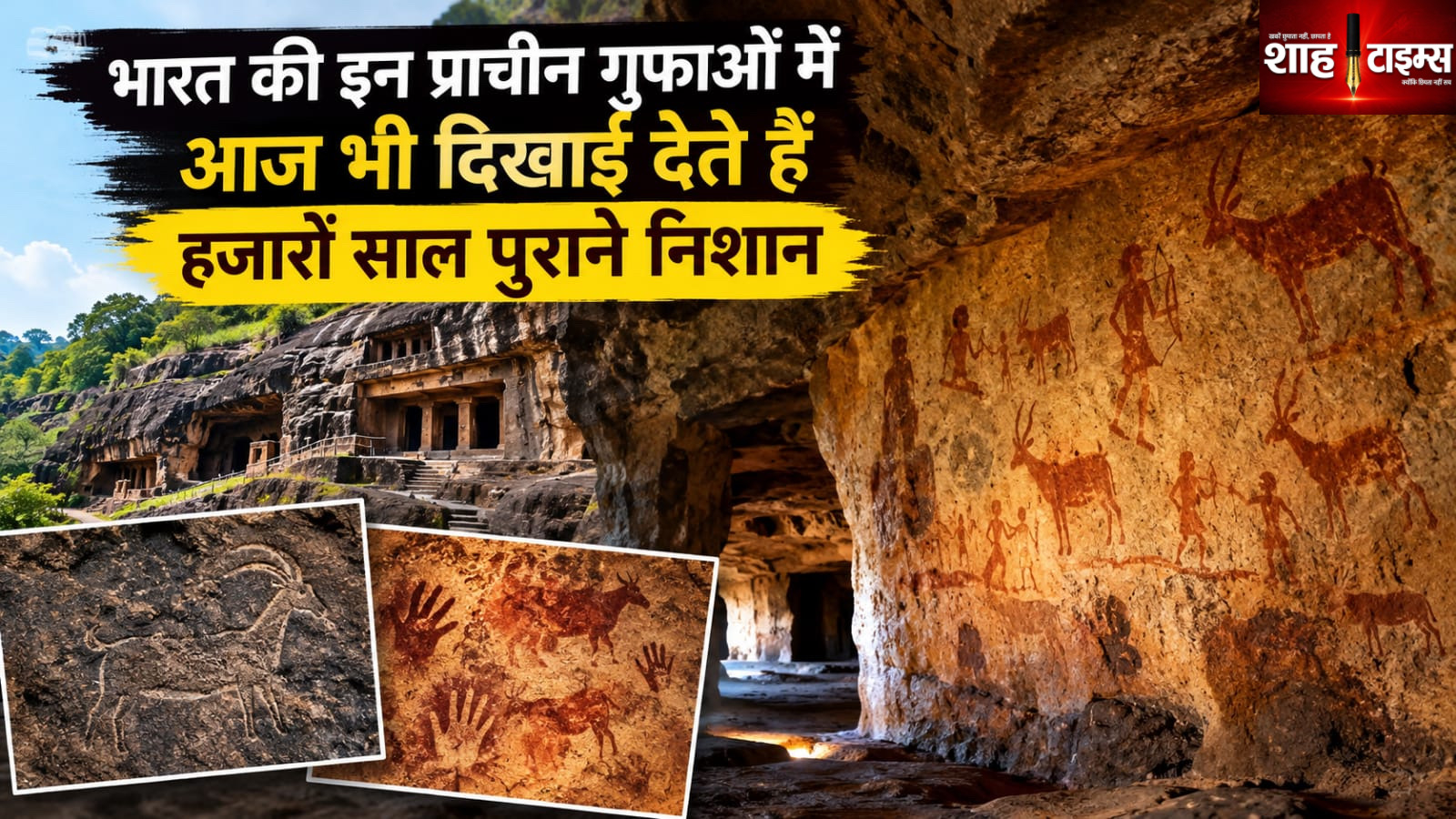 भारत की इन प्राचीन गुफाओं में आज भी दिखाई देते हैं हजारों साल पुराने निशान