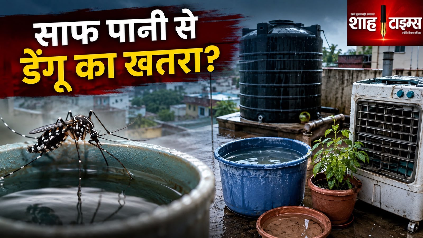 डेंगू से बचाव: साफ पानी भी बन सकता है मच्छरों का ठिकाना