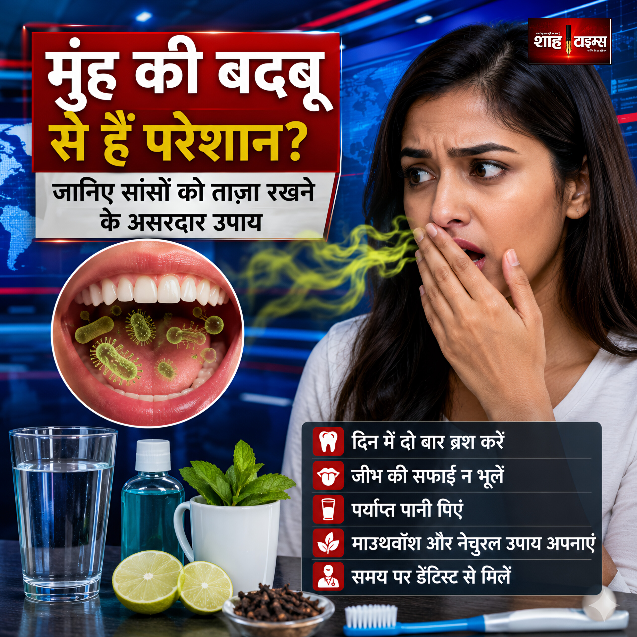 मुंह की बदबू से हैं परेशान? जानिए सांसों को ताज़ा रखने के असरदार उपाय