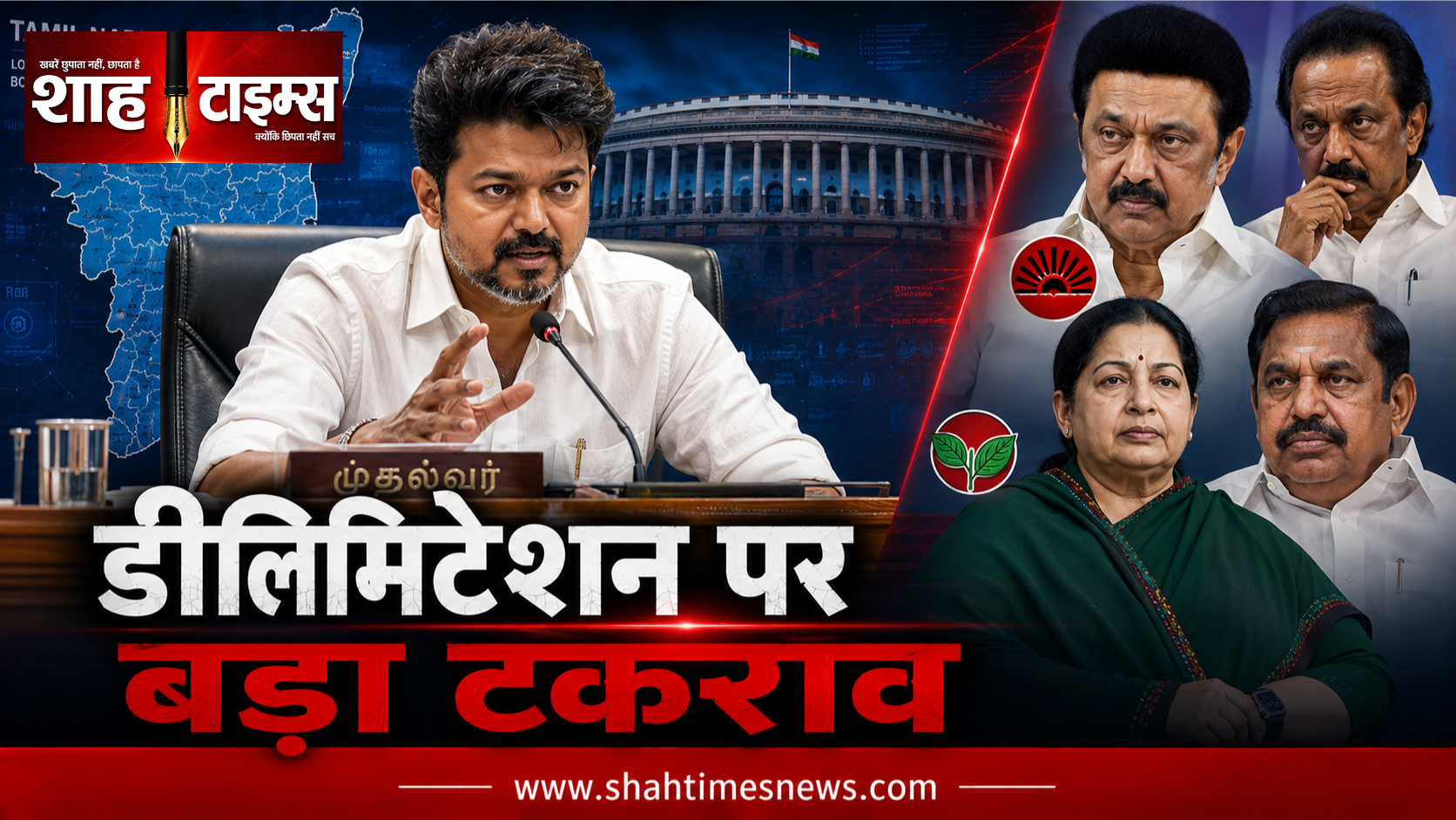 तमिलनाडु में डीलिमिटेशन पर विजय की बैठक का बहिष्कार