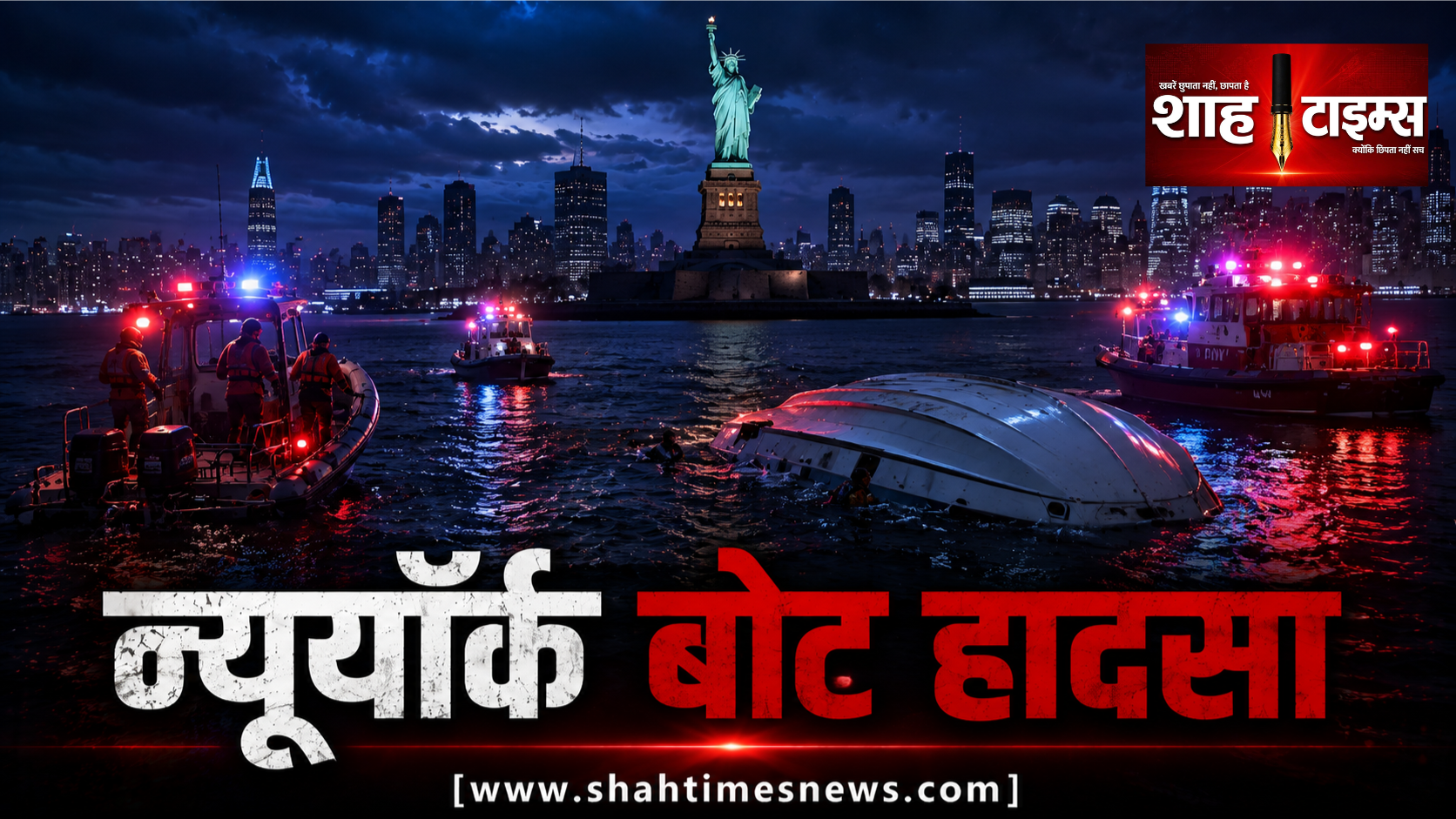 न्यूयॉर्क बोट हादसा: 5 महीने की बच्ची समेत 2 की मौत