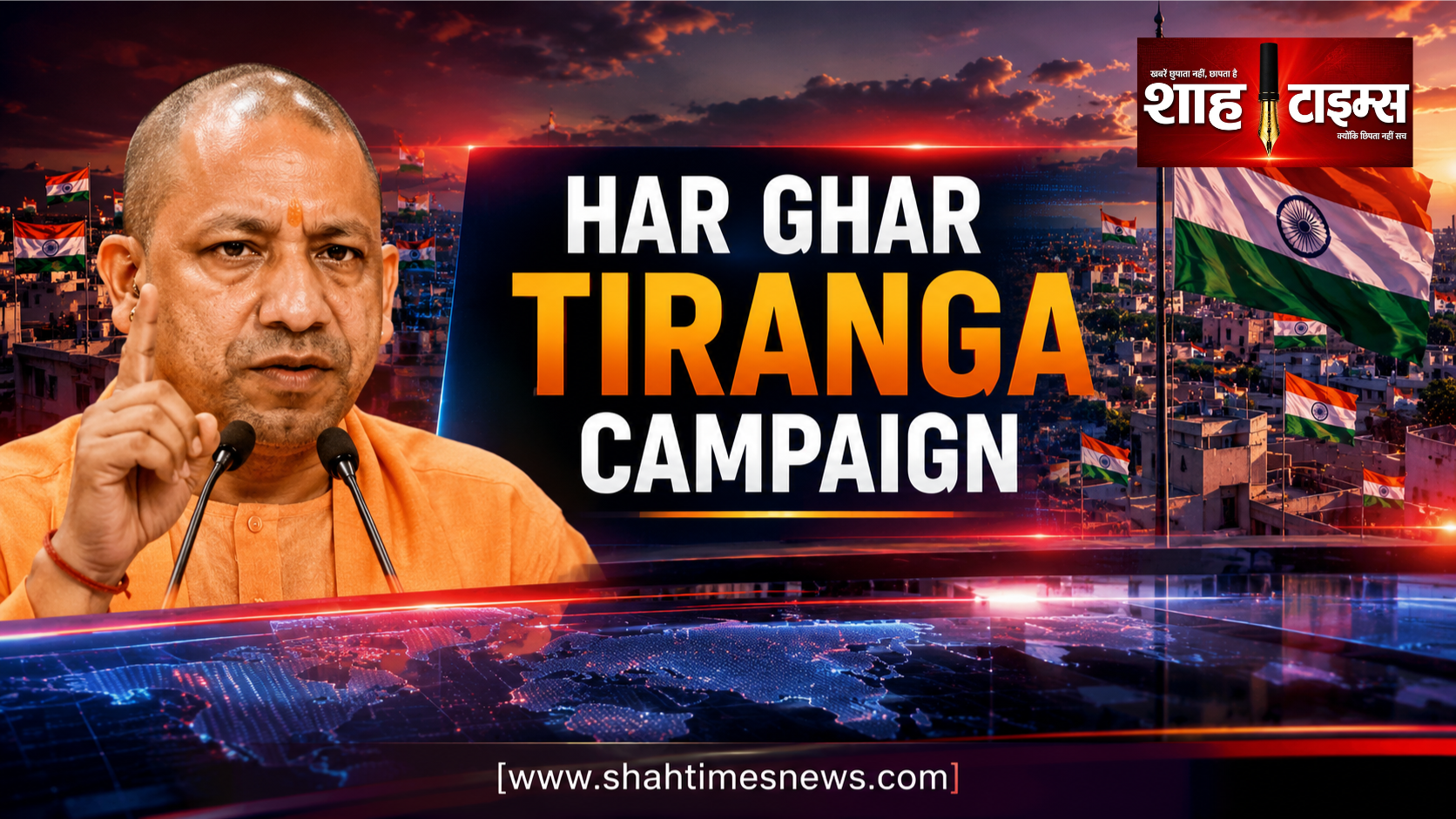 हर घर तिरंगा पर योगी का देशभक्ति संदेश