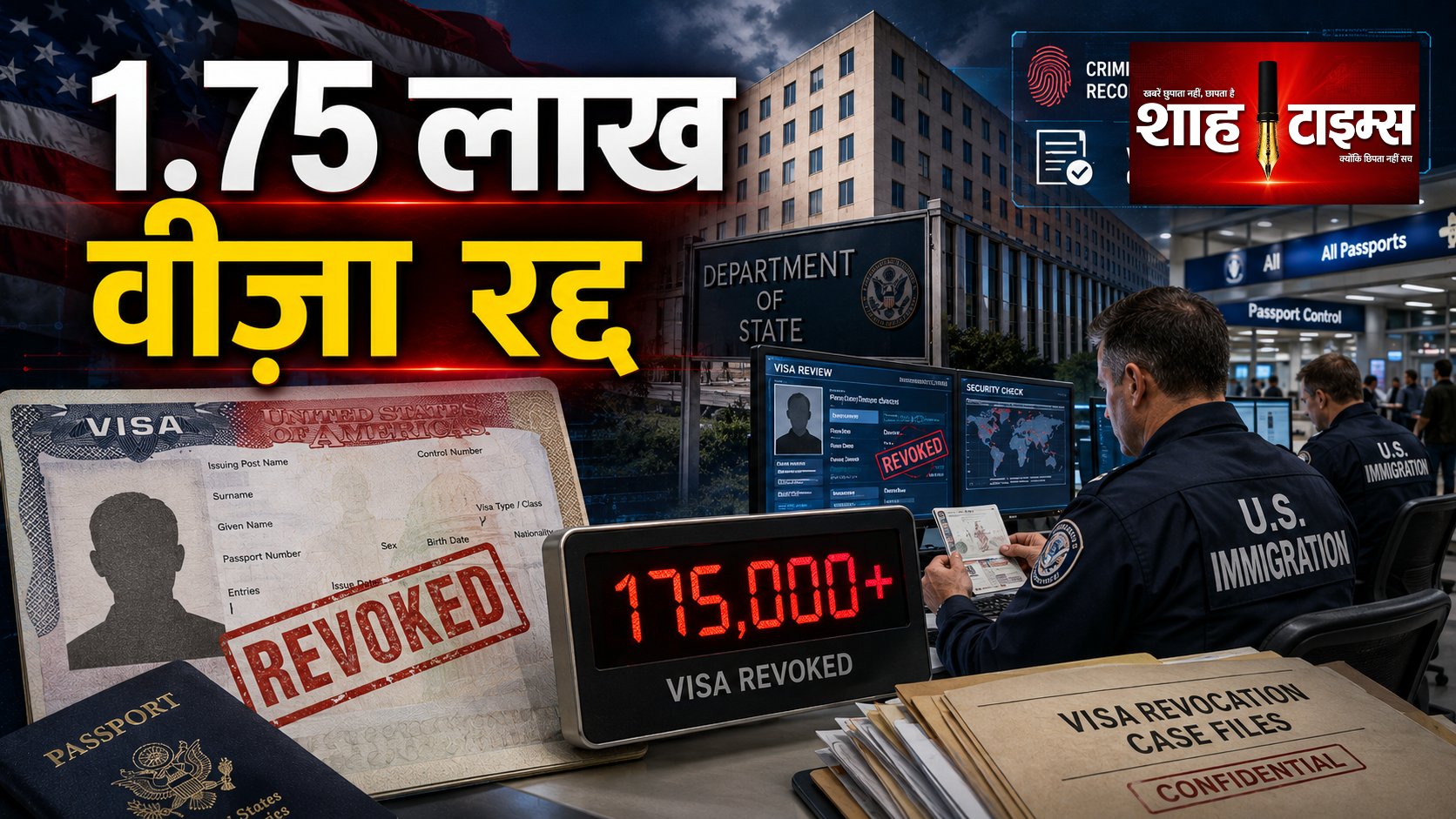 ट्रंप प्रशासन ने 1.75 लाख से ज्यादा अमेरिकी वीजा रद्द किए