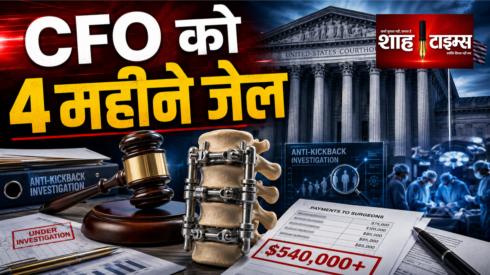 भारतीय मूल के पूर्व CFO आदित्य हुमद को सर्जनों को रिश्वत देने पर 4 महीने की जेल