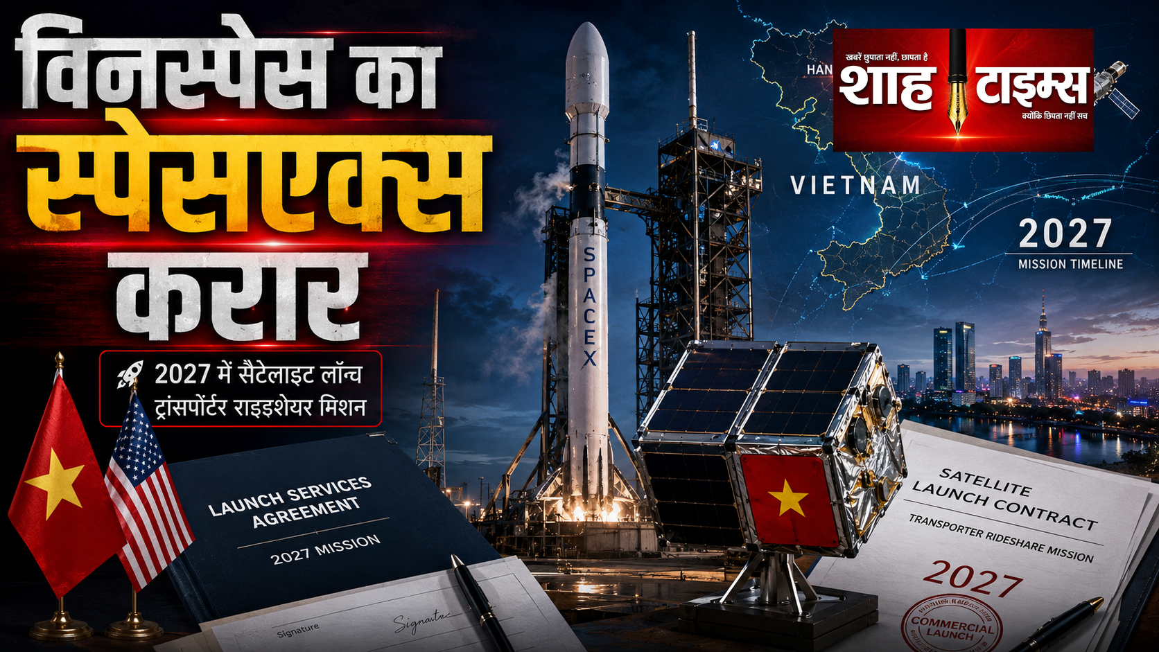 वियतनाम की विनस्पेस ने स्पेसएक्स से किया सैटेलाइट लॉन्च करार
