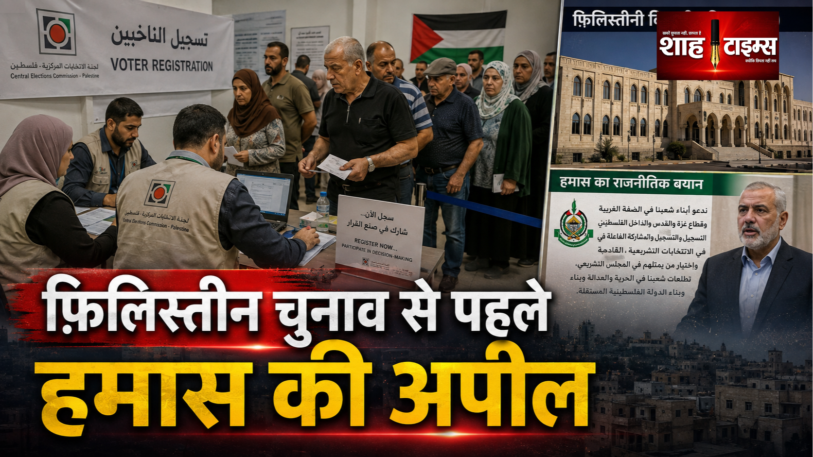 हमास ने फ़िलिस्तीनियों से चुनावी रजिस्ट्रेशन की अपील की