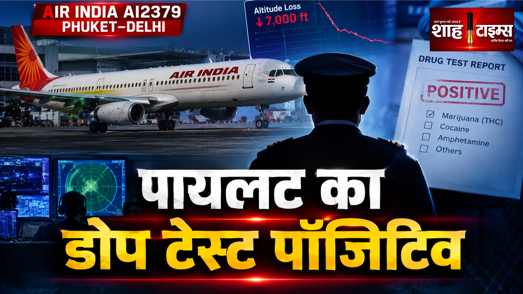 एयर इंडिया के पायलट का दूसरा डोप टेस्ट पॉजिटिव, मारिजुआना की पुष्टि