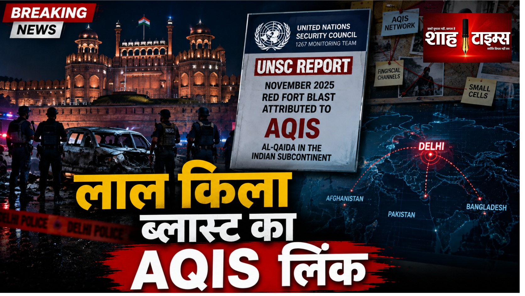 लाल किला ब्लास्ट को AQIS से जोड़ा, UNSC रिपोर्ट में खुलासा