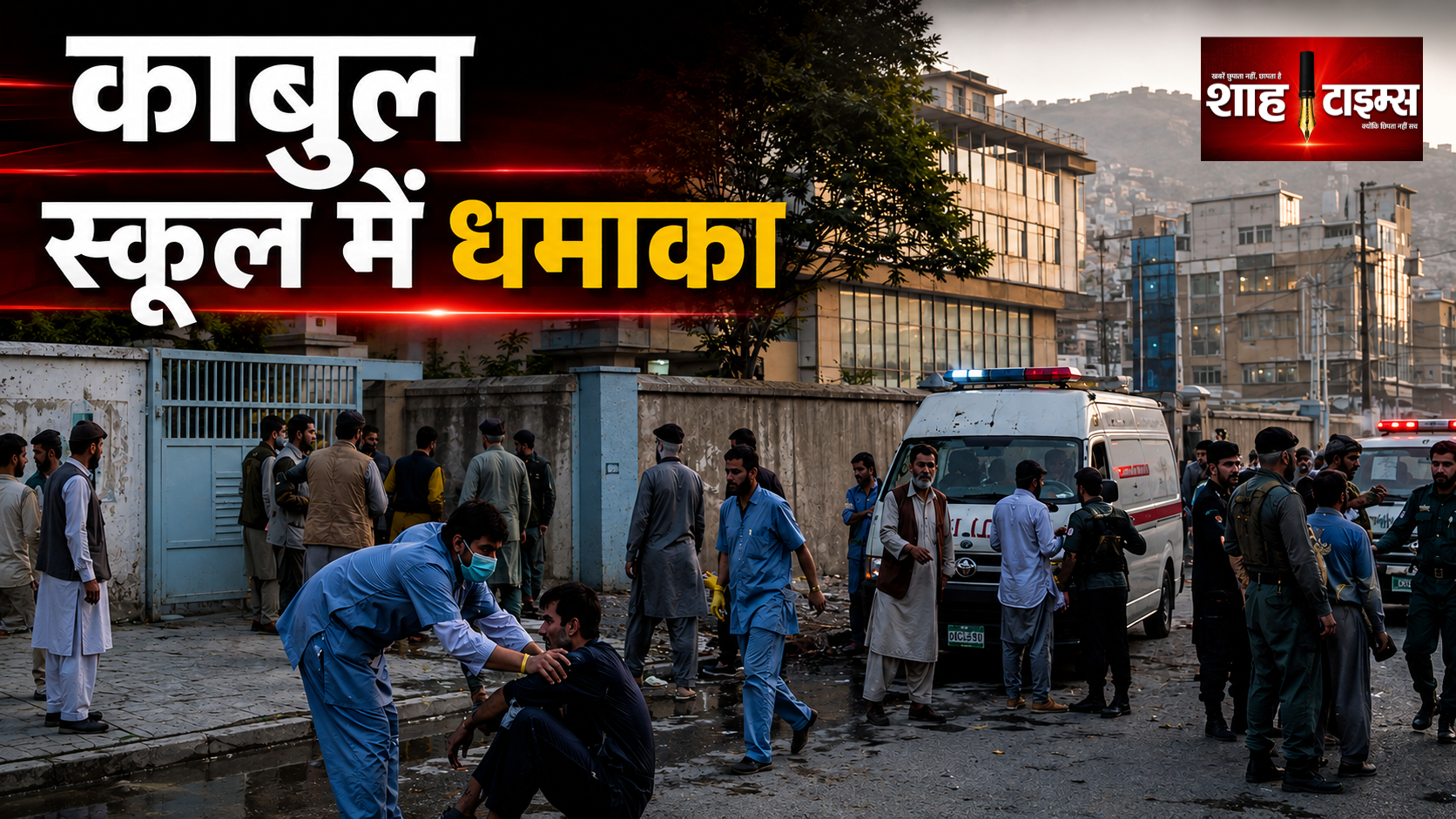 काबुल स्कूल विस्फोट में 50 से ज्यादा घायल, जांच शुरू