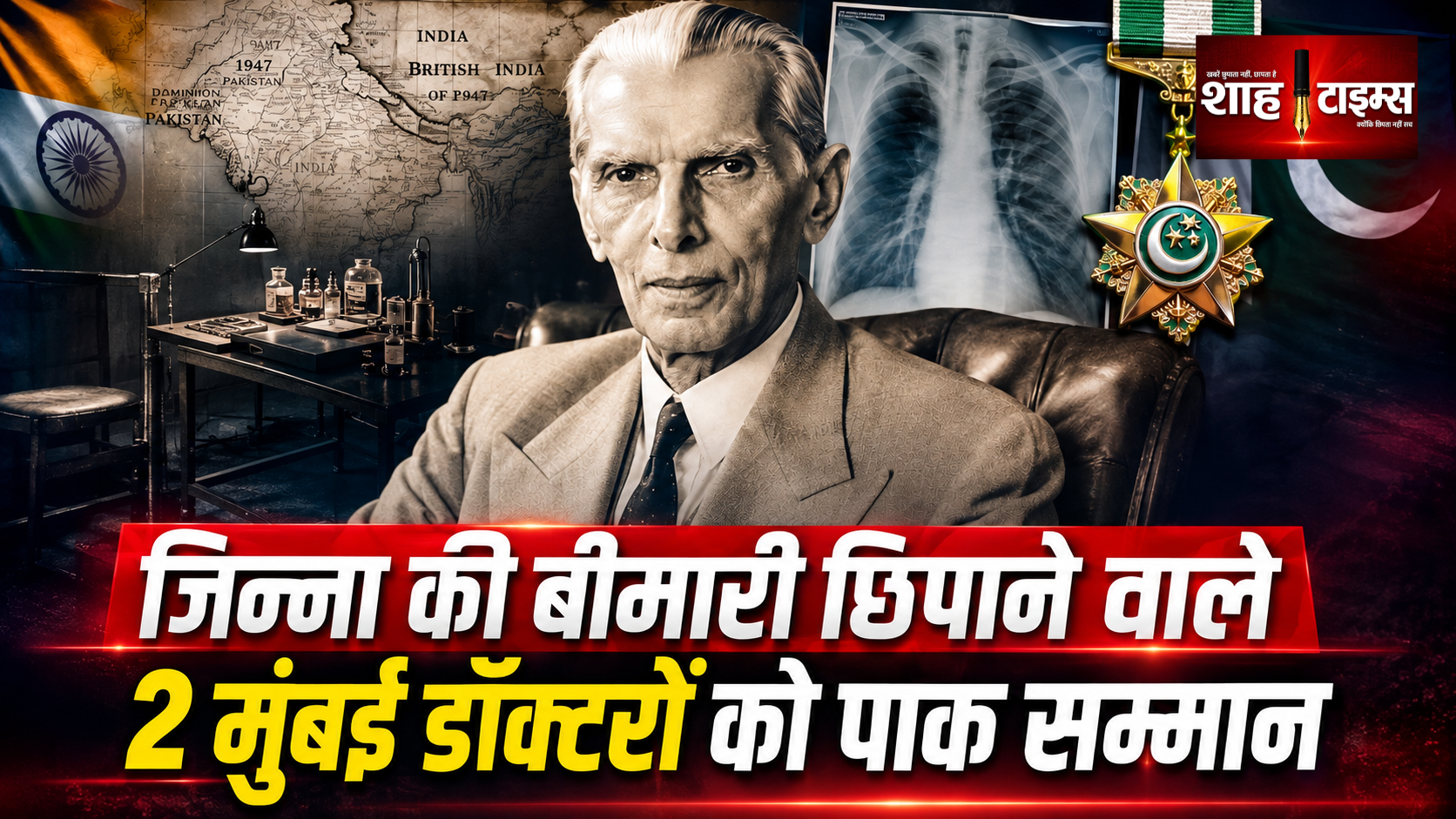 जिन्ना की बीमारी छिपाने वाले मुंबई के 2 डॉक्टरों को पाक सम्मान