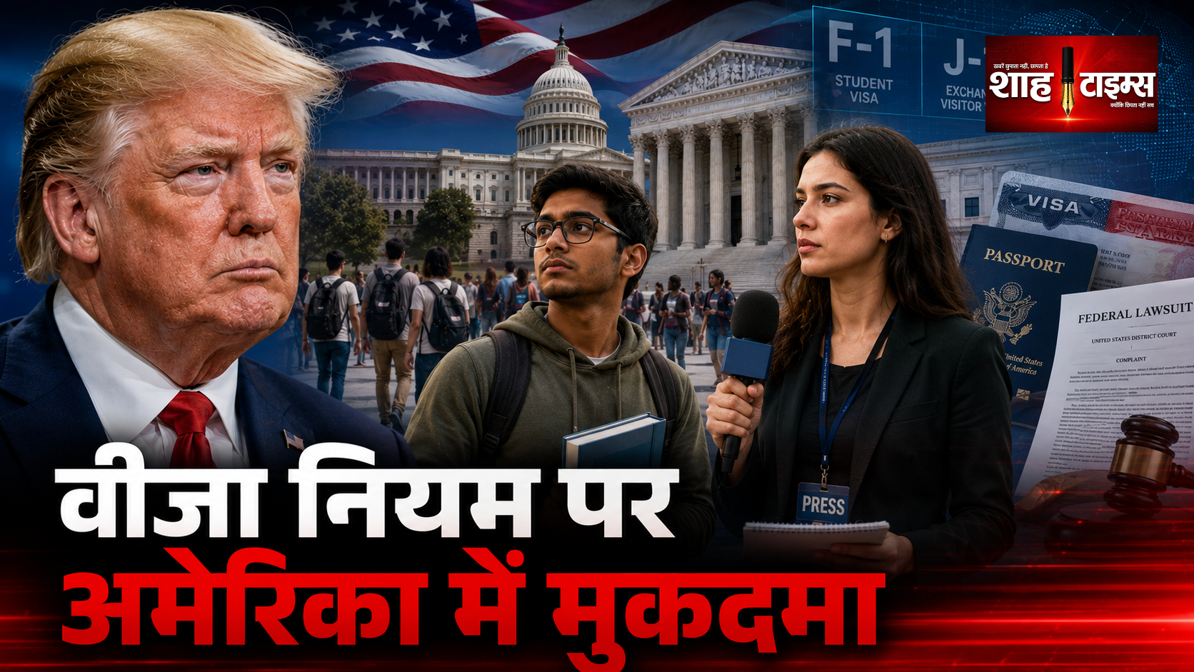 अमेरिका के नए वीज़ा नियम के खिलाफ यूनियनों का मुकदमा