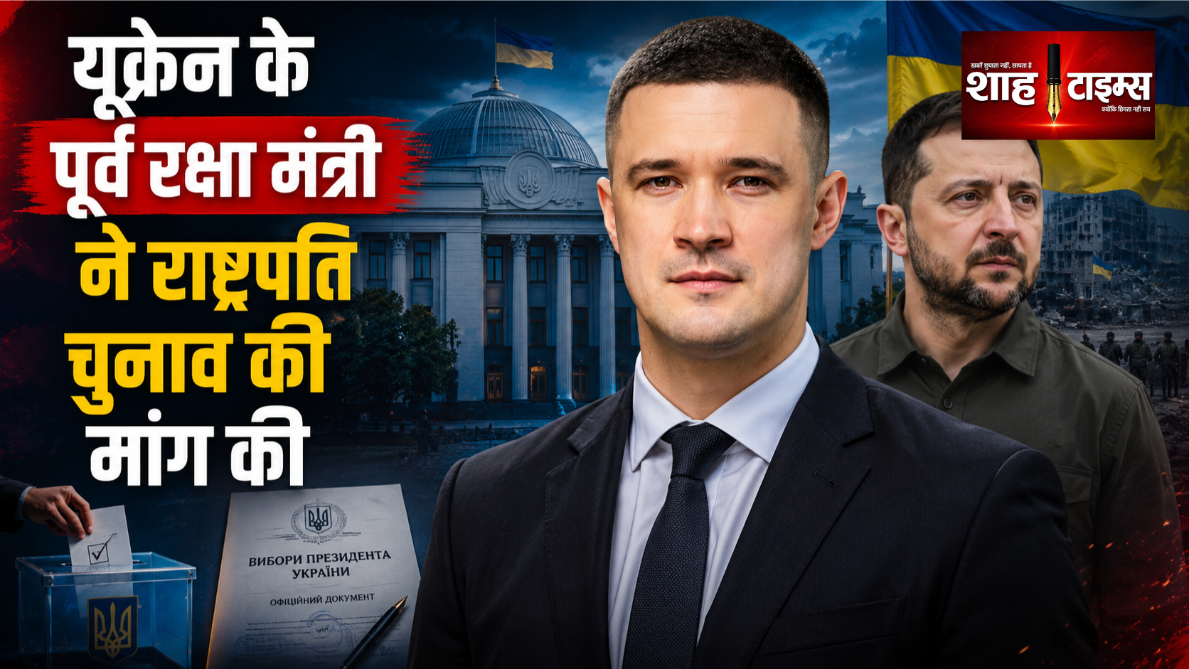 यूक्रेन के पूर्व रक्षा मंत्री ने राष्ट्रपति चुनाव की मांग की