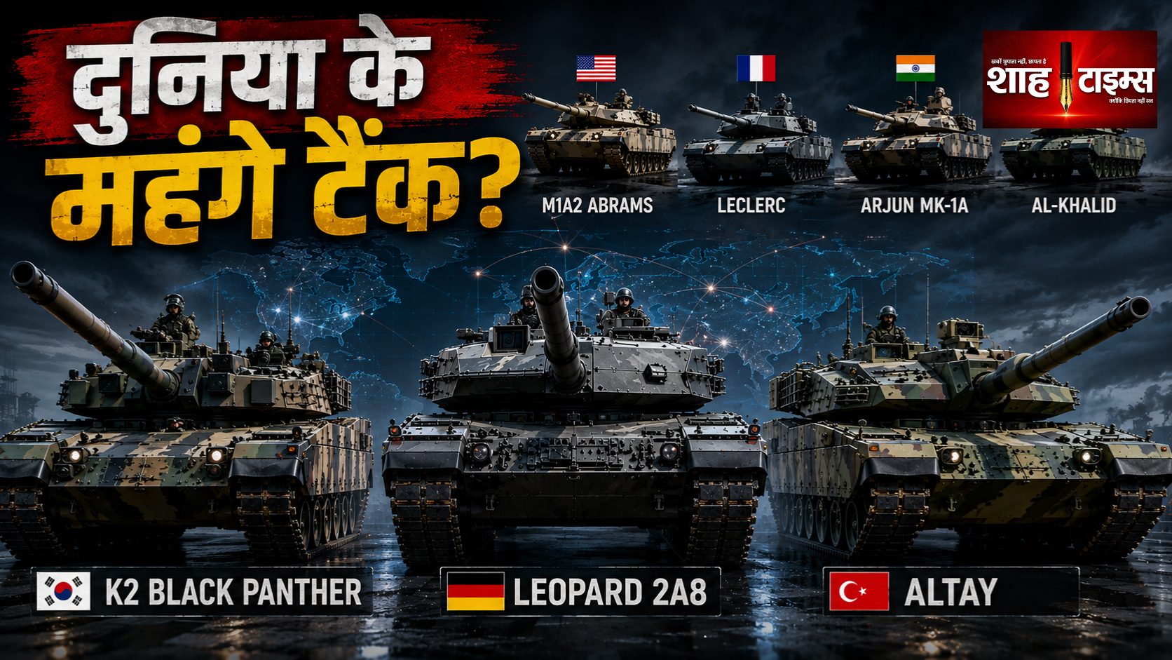 दुनिया के 10 सबसे महंगे टैंक, भारत-पाकिस्तान कहां?