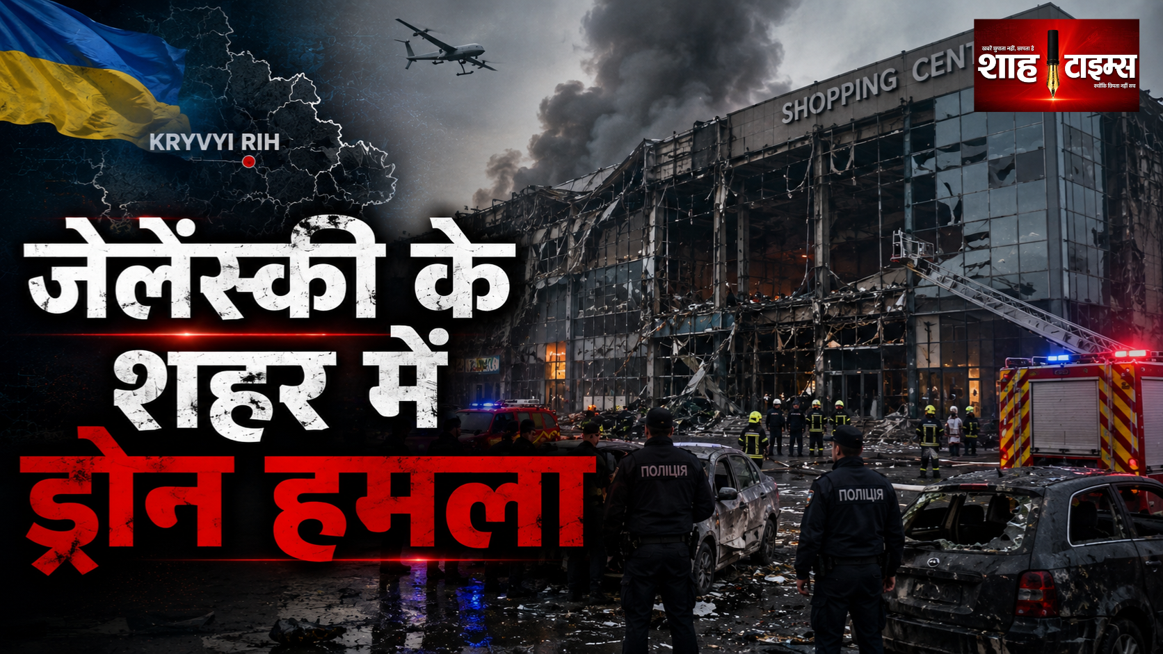 रूसी ड्रोन हमले में यूक्रेन के क्रीवी रीह में 16 की मौत