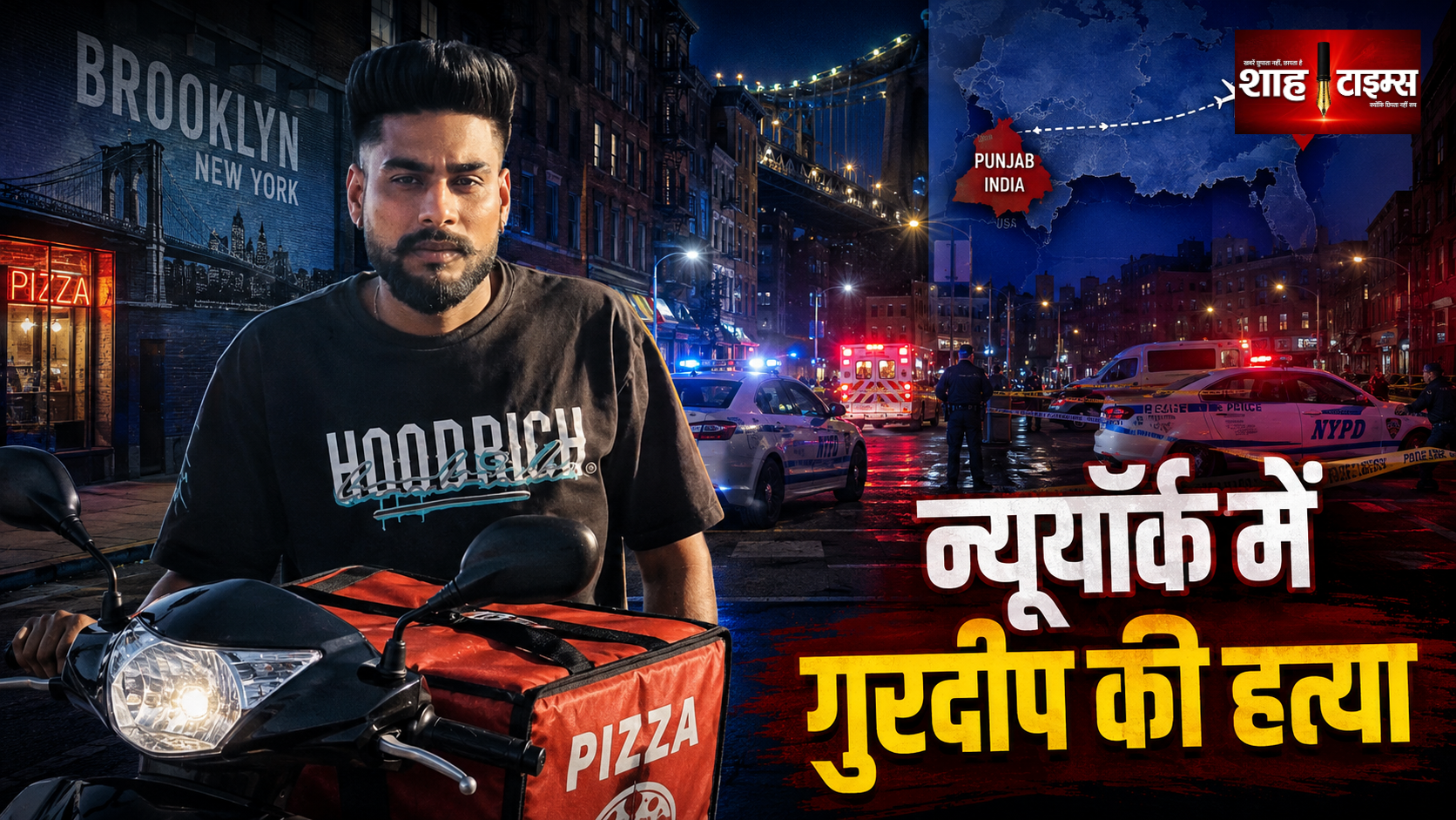 न्यूयॉर्क में पिज्जा डिलीवरी कर रहे गुरदीप की गोली मारकर हत्या