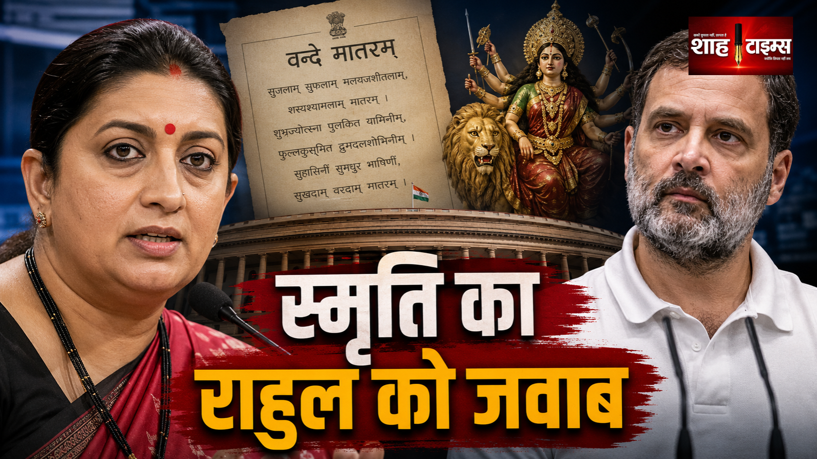 स्मृति ईरानी का राहुल गांधी को जवाब, वंदे मातरम् पर रखी मांग