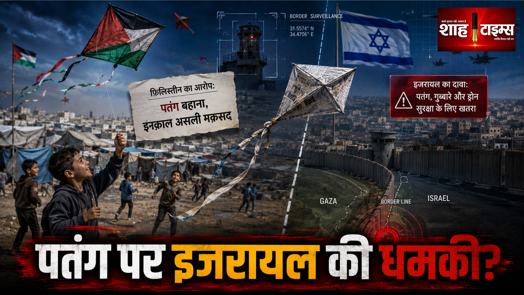 गाजा में पतंगों पर इजरायल की धमकी, हमलों को लेकर बढ़ा विवाद