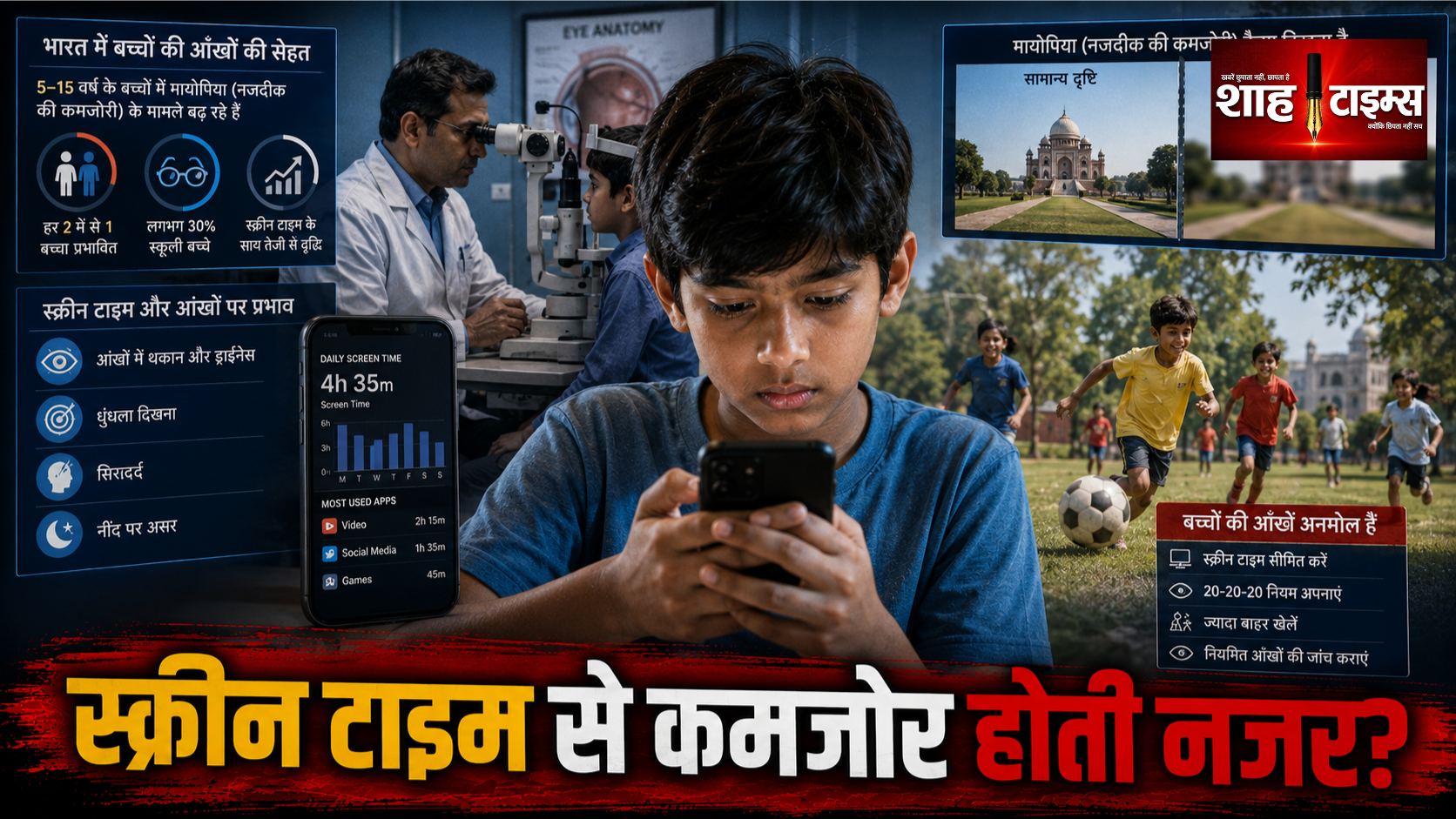 बच्चों का बढ़ता स्क्रीन टाइम आंखों के लिए कितना खतरनाक?