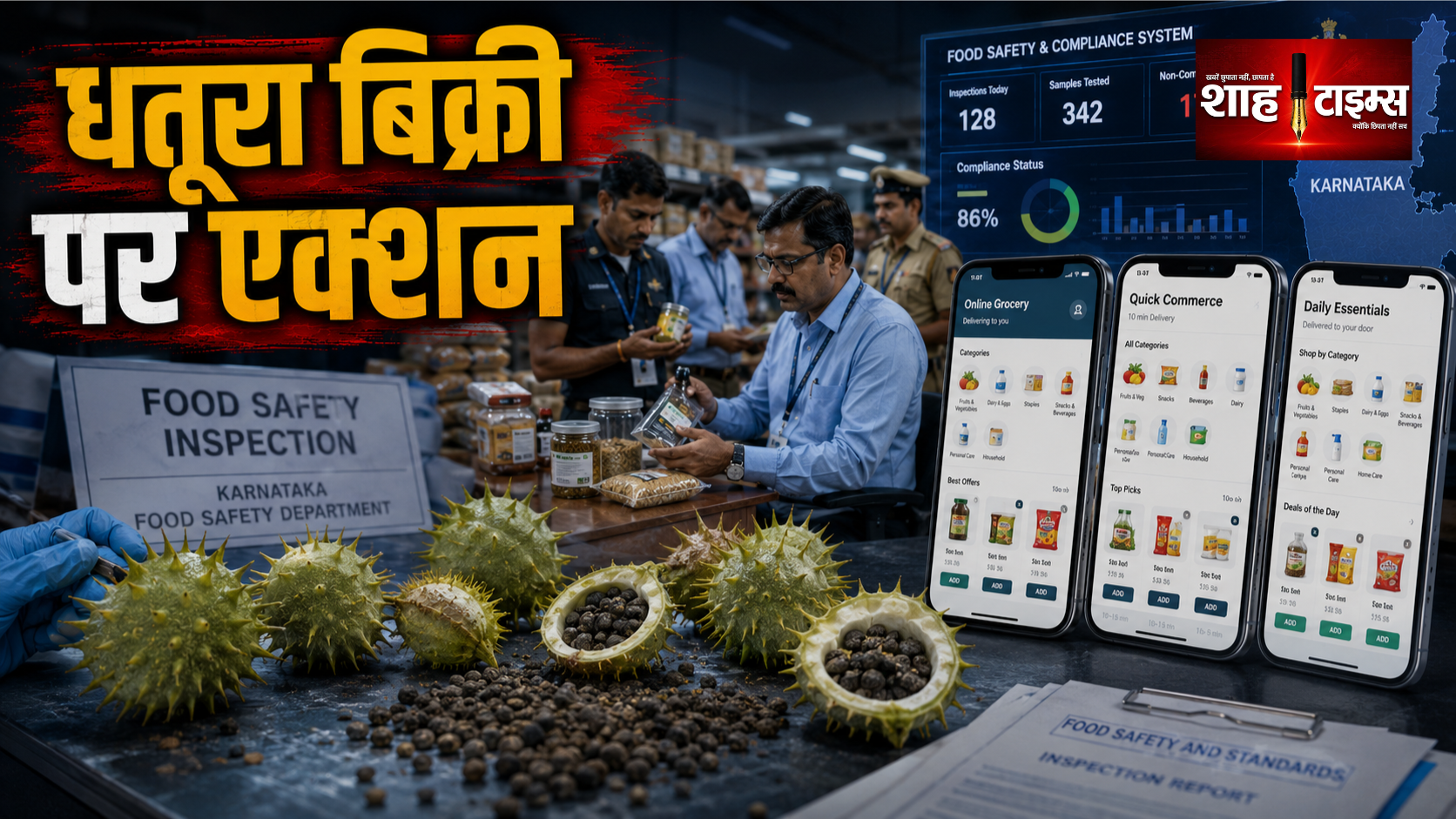कर्नाटक में धतूरा बिक्री पर Amazon-Swiggy-BigBasket पर एक्शन