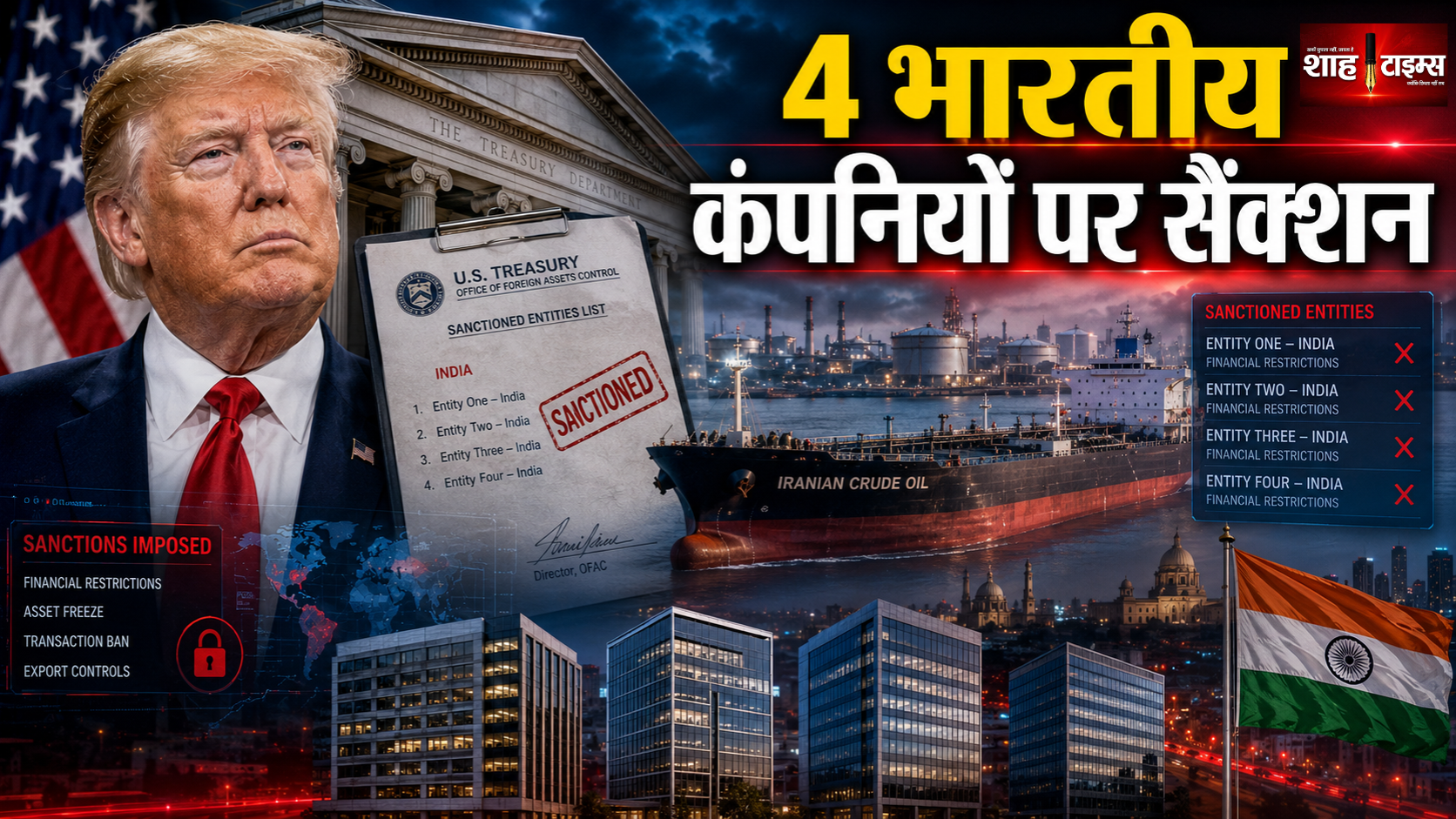 अमेरिका का ऑपरेशन इकोनॉमिक आउटकास्ट, 4 भारतीय कंपनियों पर बैन