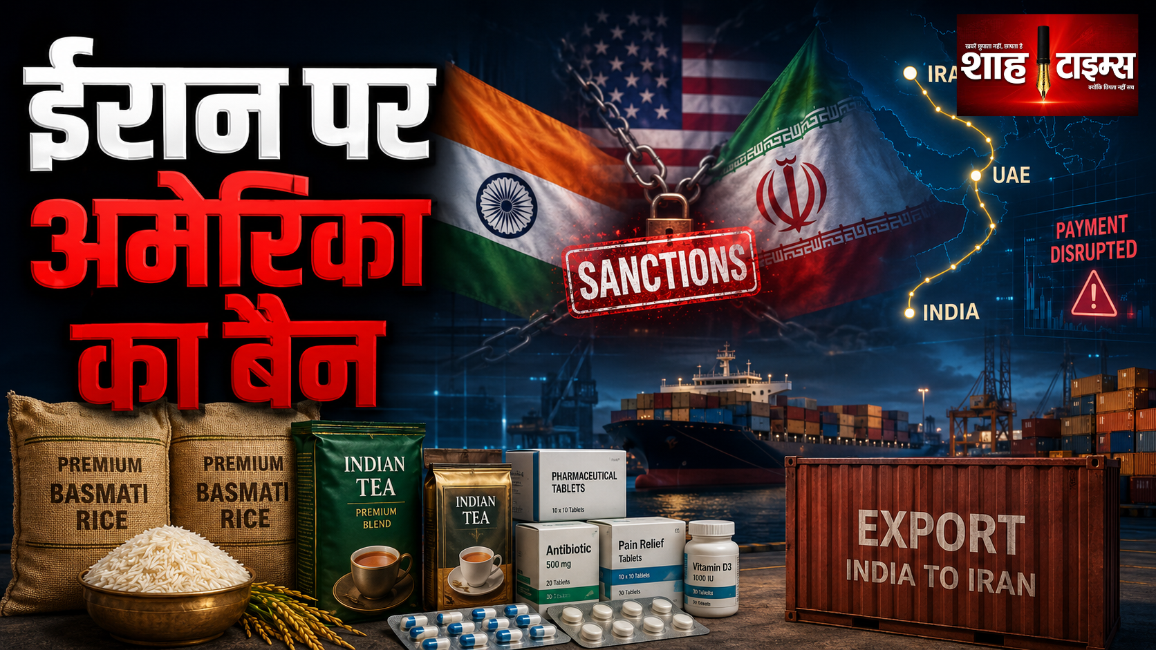 ईरान पर अमेरिकी प्रतिबंध, भारत के चावल-चाय निर्यात पर संकट