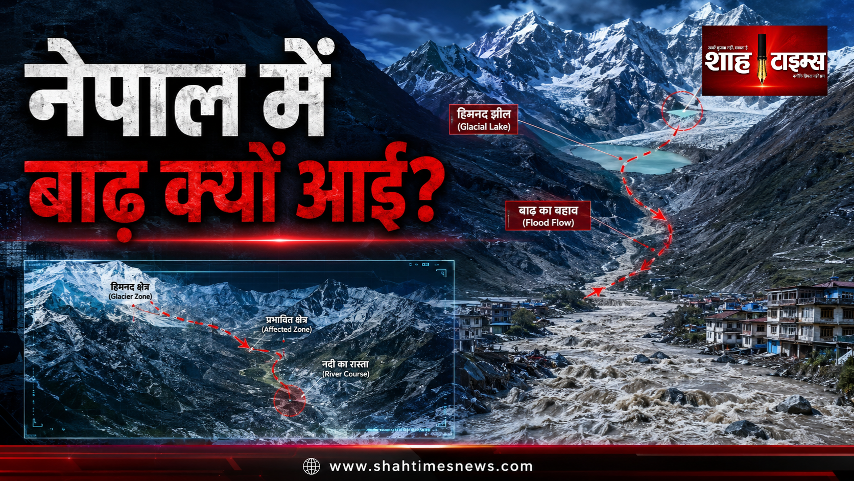नेपाल में विनाशकारी बाढ़ की असली वजह क्या थी? वैज्ञानिकों ने ग्लेशियर टूटने को बताया बड़ा कारण